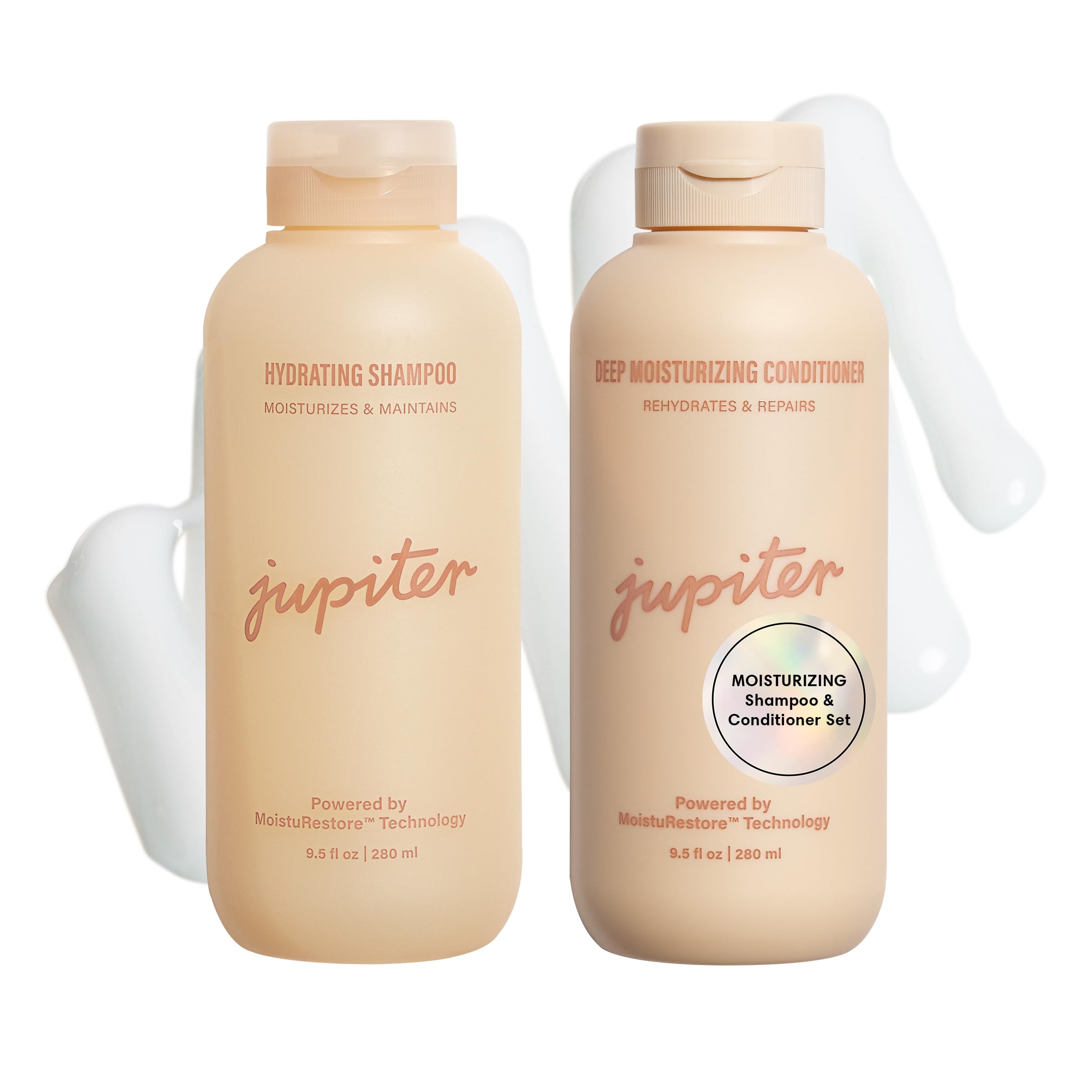 Jupiter Hydrating Shampoo & Conditioner Set – Daily Moisture, Color-Safe, Sulfate-Free (9.5 fl oz each)