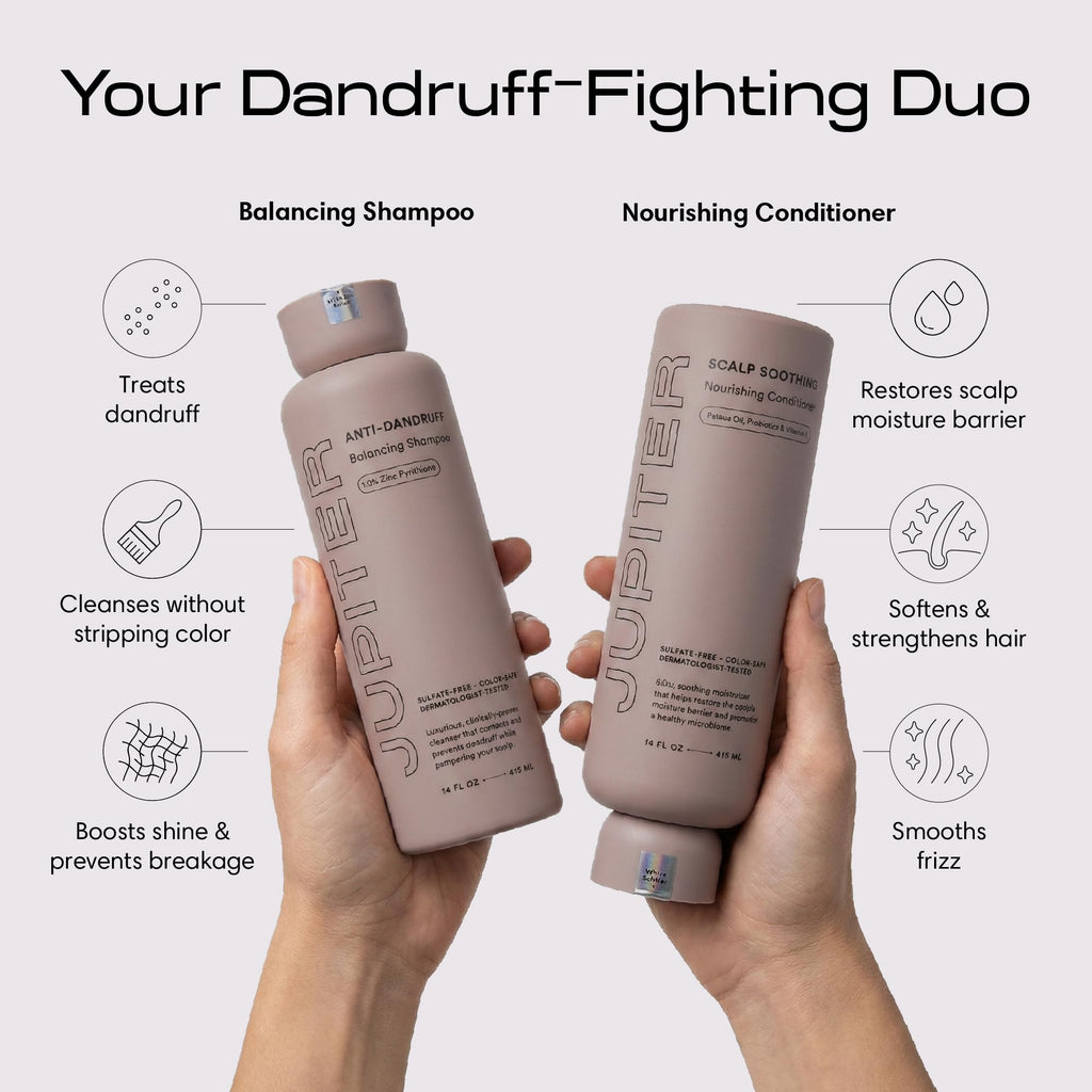 Jupiter Scalp Solution Trio: Anti-Dandruff Shampoo, Conditioner & Serum