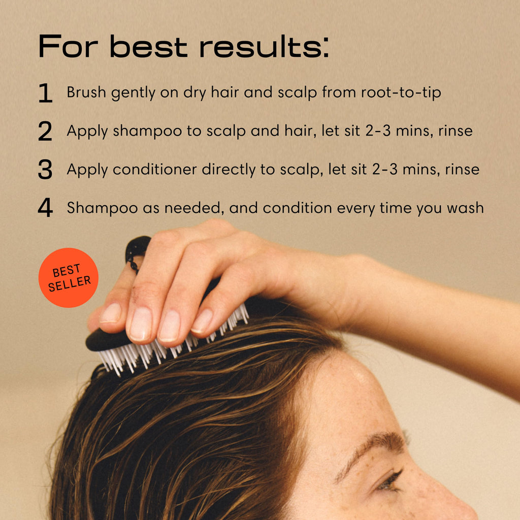 Jupiter Anti Dandruff Shampoo, Conditioner & Scalp Scrubber — Color-Safe, Sulfate-Free
