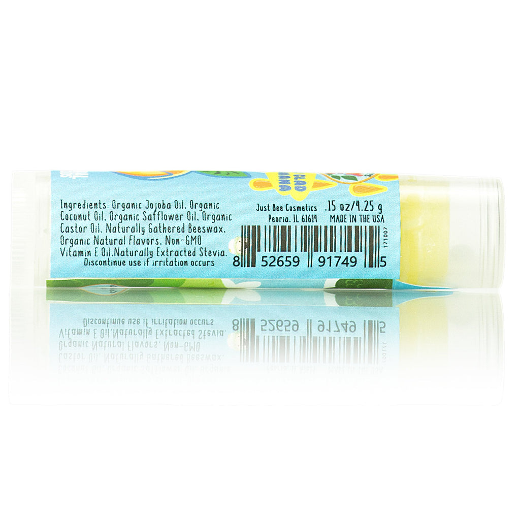 Just Bee Lappy Lips Organic Lip Balm for Kids – 6 Flavors, 100% Natural, Made in USA
