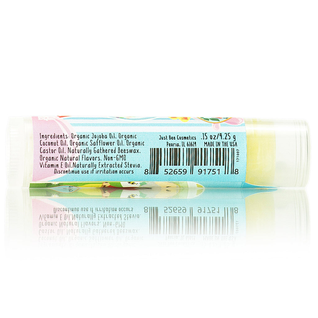 Just Bee Lappy Lips Organic Lip Balm for Kids – 6 Flavors, 100% Natural, Made in USA