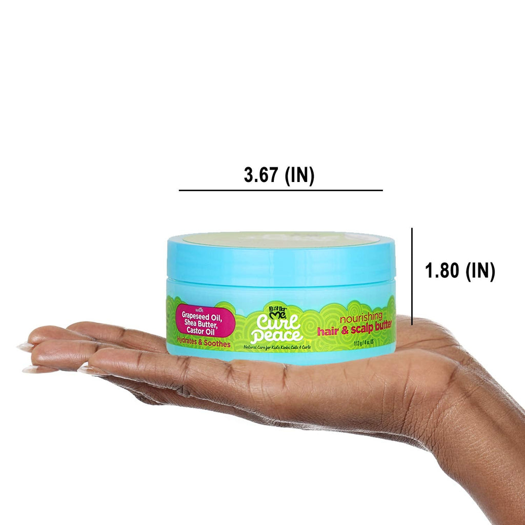 Just For Me Curl Peace Nourishing Hair & Scalp Butter (3 Pack) – Hydrates, Soothes & Protects Curls