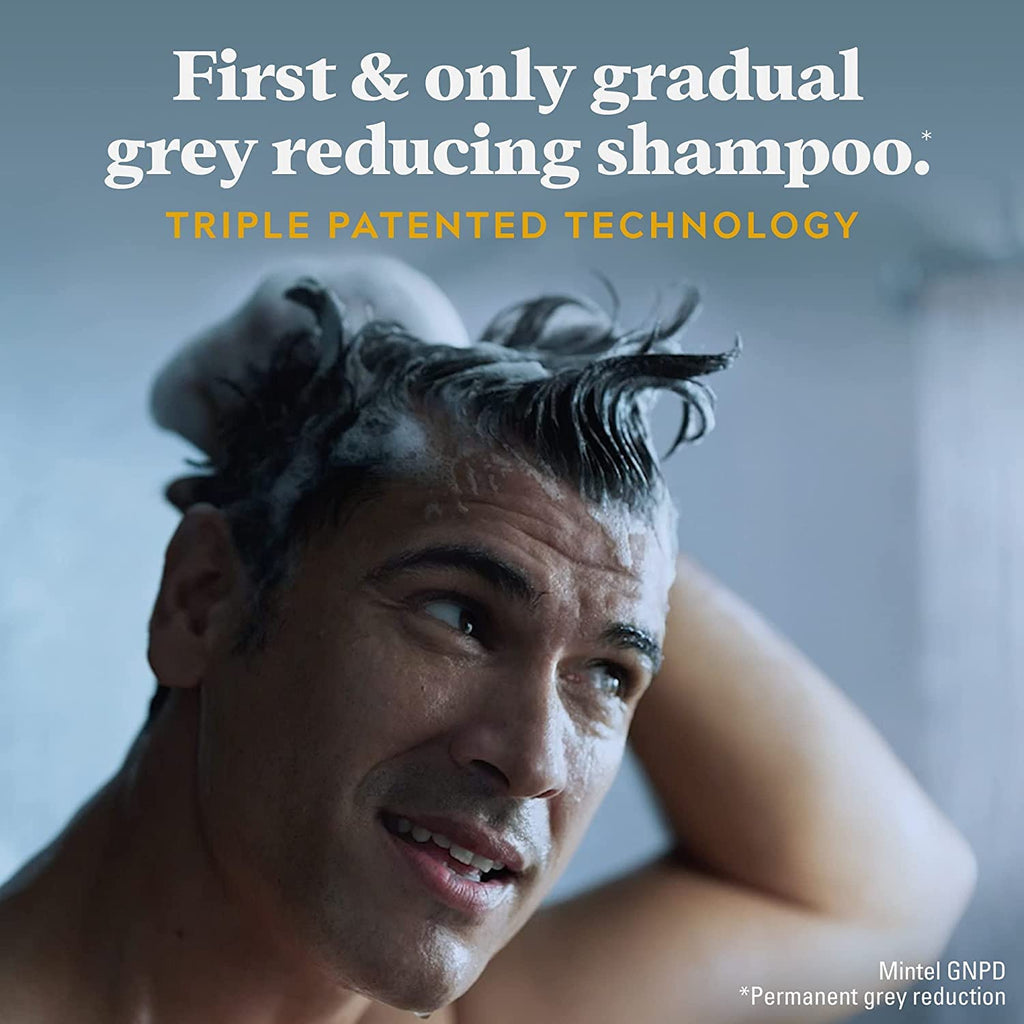 Just for Men Control GX Grey-Reducing 2-in-1 Shampoo & Conditioner with Keratin – 4 Fl Oz (Packaging May Vary) - 3 Pack