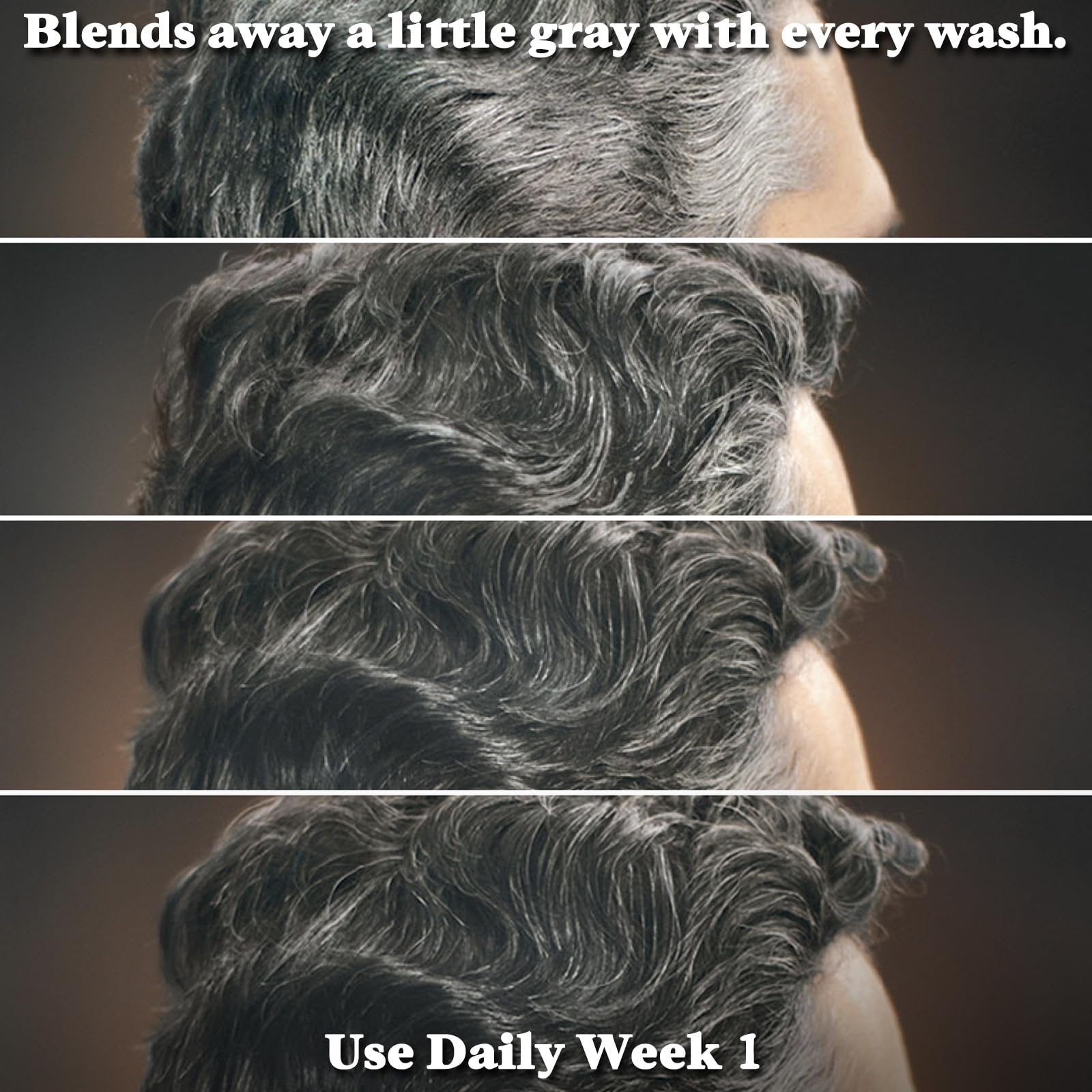 Just for Men Control GX Grey-Reducing Shampoo for Textured Hair with Keratin, 4 Fl Oz (Packaging May Vary)