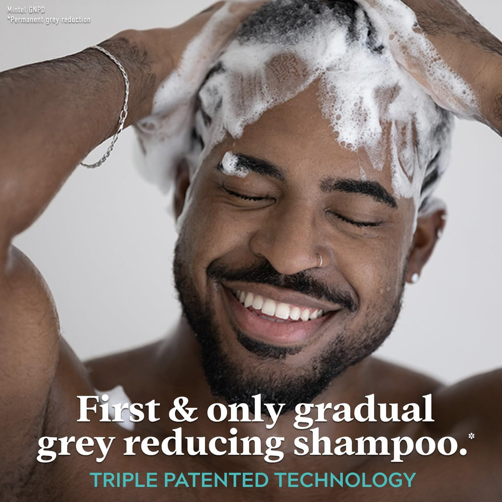 Just for Men Control GX Grey-Reducing Shampoo for Textured Hair with Keratin, 4 Fl Oz (Packaging May Vary)