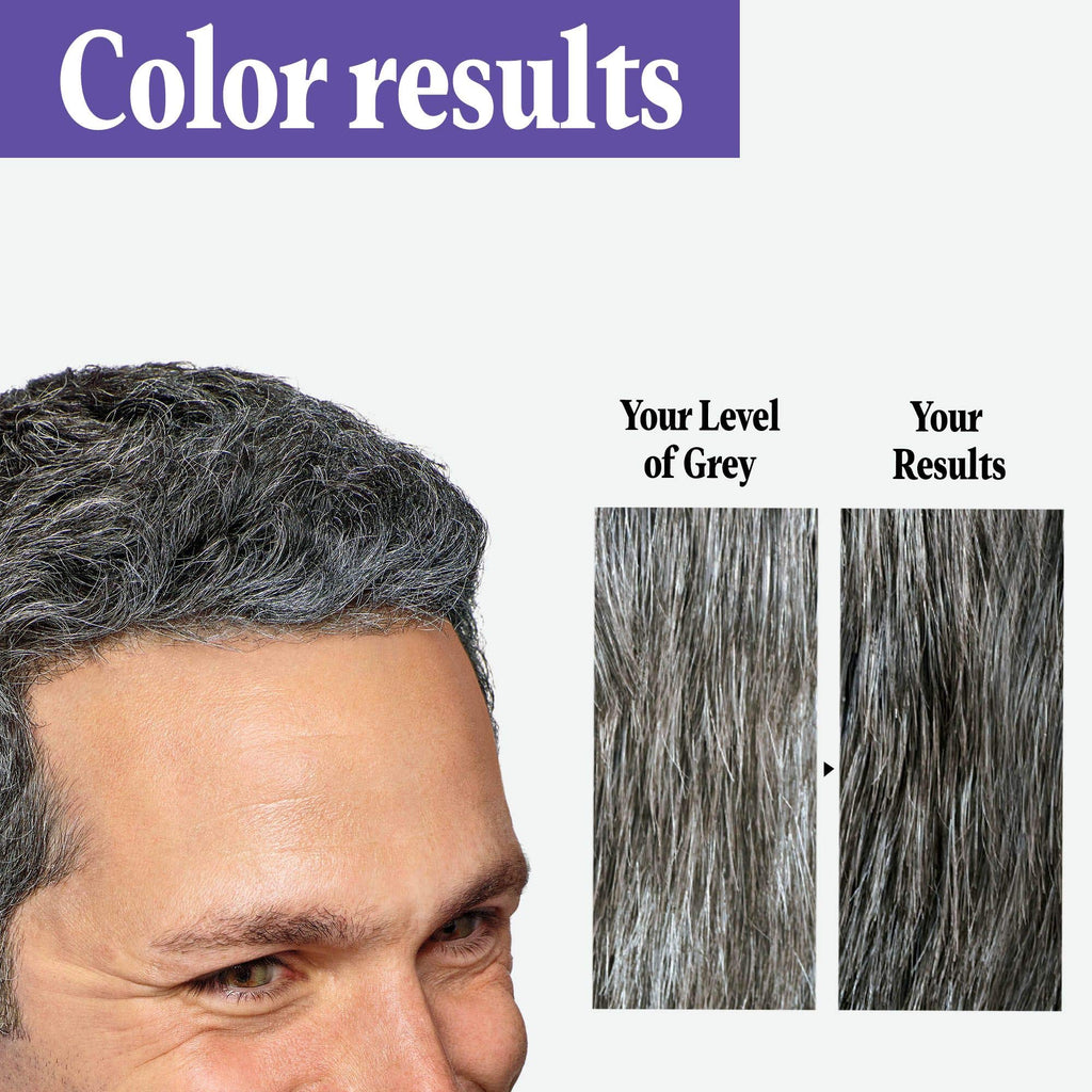 Just For Men Touch of Gray Hair Color – Black Gray (6 Pack) | Subtle Gray Coverage, Natural Black Look