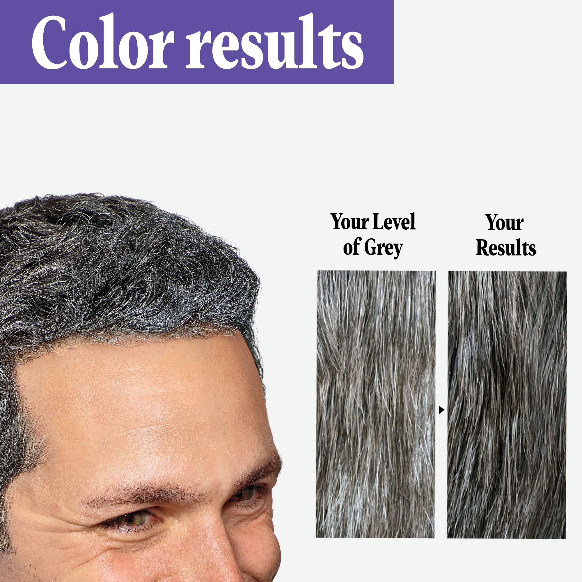 Just For Men Touch of Gray Hair Color – Black Gray (6 Pack) | Subtle Gray Coverage, Natural Black Look