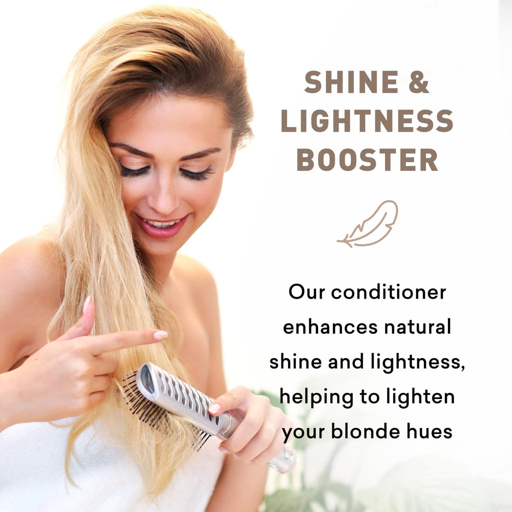 Just Nutritive Blonde Conditioner – Neutralizes Brassy Tones for Natural & Color-Treated Hair, 8 oz