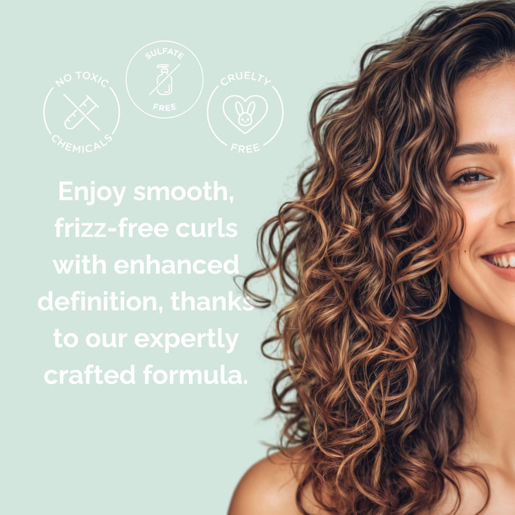 Just Nutritive Curly Hair Shampoo – Sulfate-Free Hydration, Frizz Control