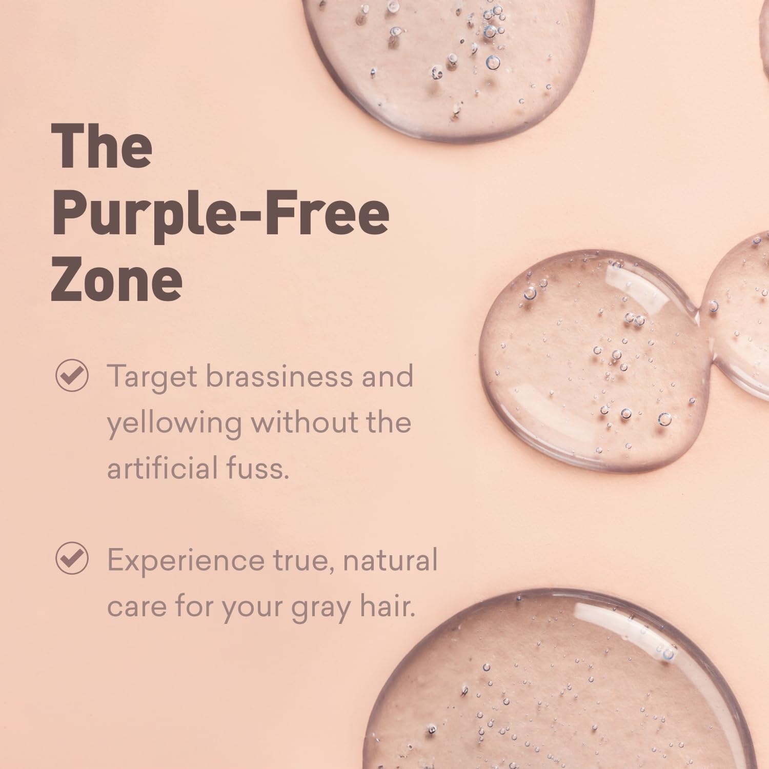 Just Nutritive Men's Gray Hair Shampoo — No Sulfates, Reduces Brassiness, 8 oz