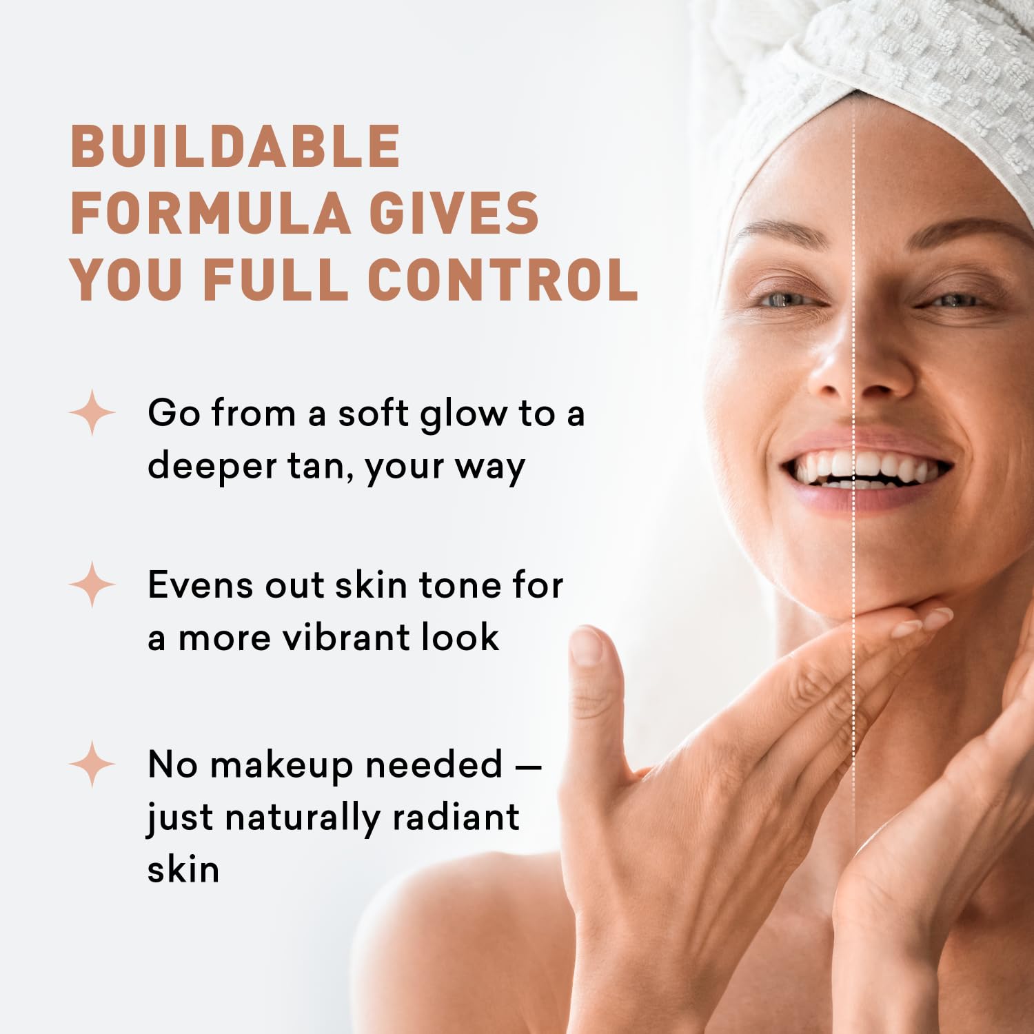 Just Nutritive Sunless Tanning Daily Facial Cream | Sunkiss Glow 4 Oz