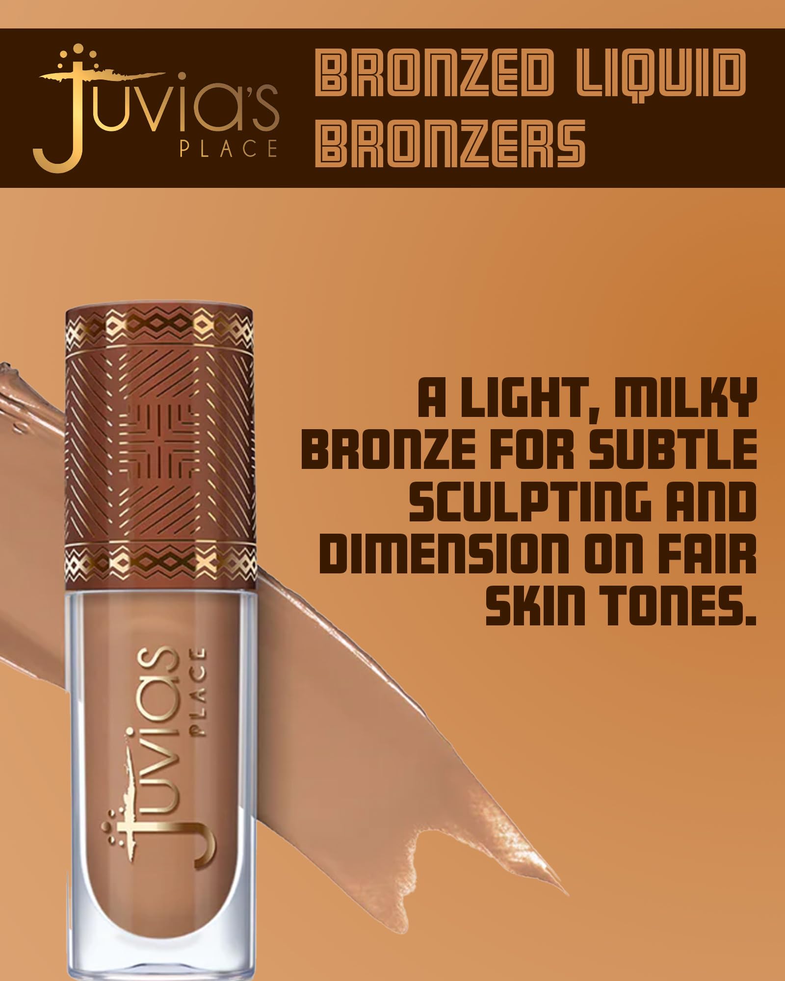 Juvia's Place Bronzed Liquid Bronzer Biscotti – Buildable, Easy Blend for Natural Contour