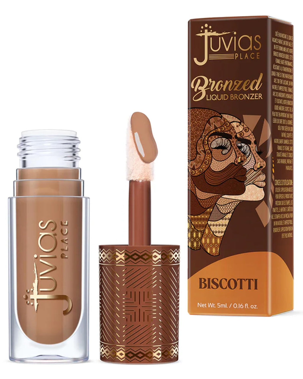 Juvia's Place Bronzed Liquid Bronzer Biscotti – Buildable, Easy Blend for Natural Contour