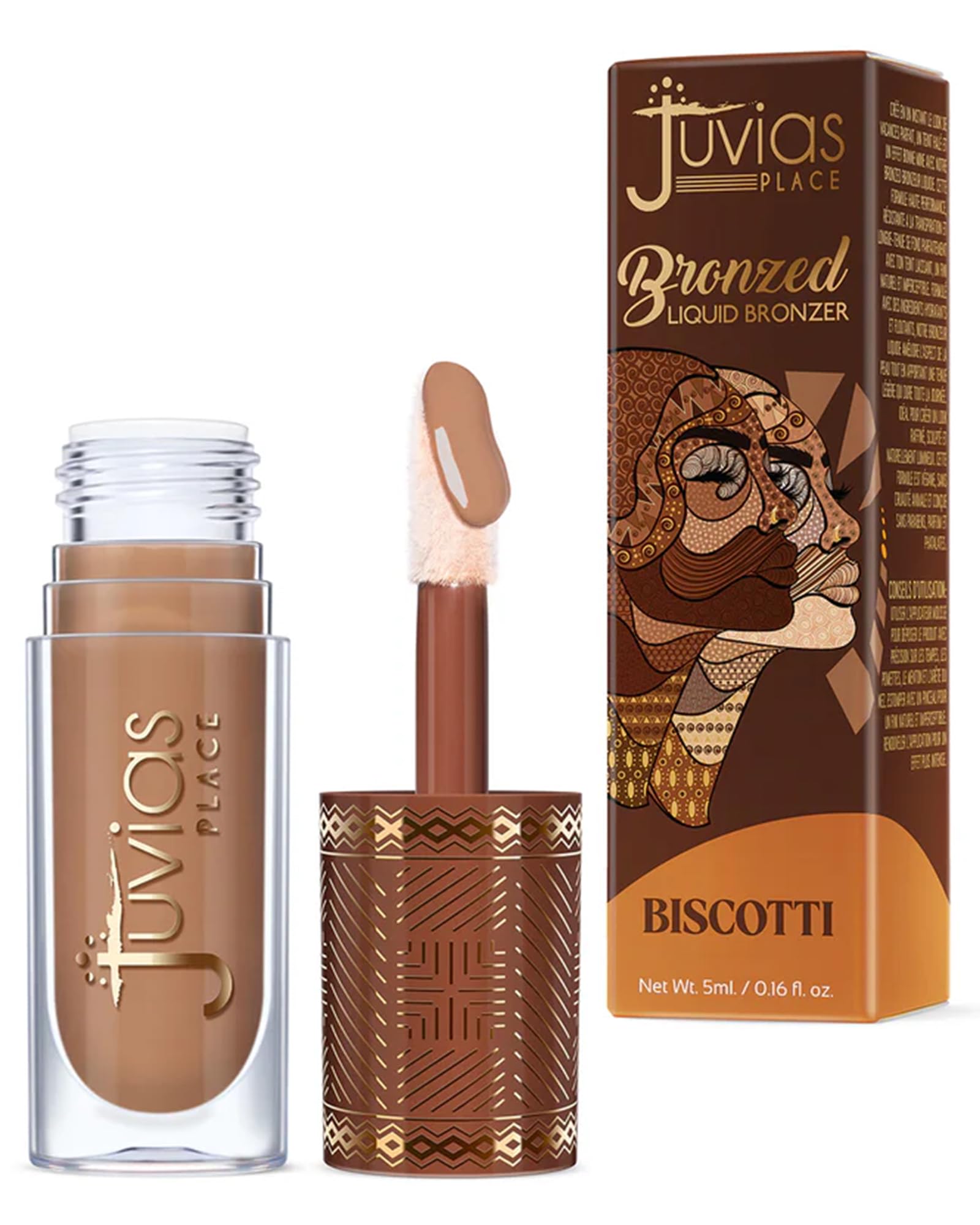 Juvia's Place Bronzed Liquid Bronzer Biscotti – Buildable, Easy Blend for Natural Contour