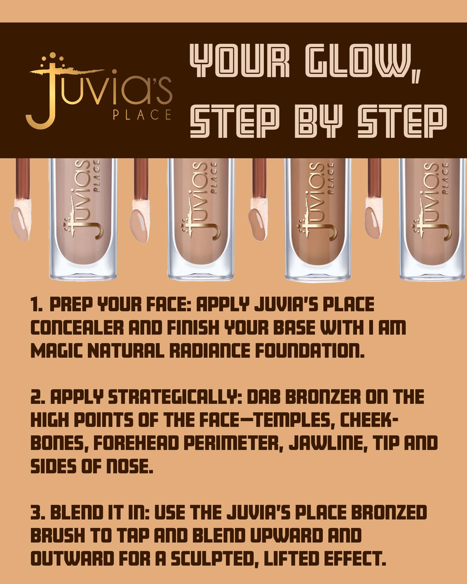 Juvia's Place Bronzed Liquid Bronzer Biscotti – Buildable, Easy Blend for Natural Contour