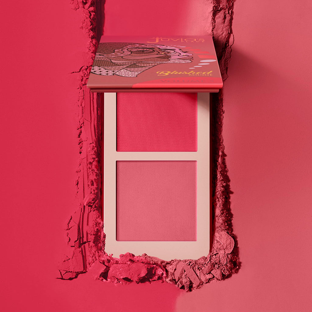 Juvia's Place Blushed Duo Blush Volume5 – Two-Tone, Buildable Pressed Mineral Powder for All Skin Tones