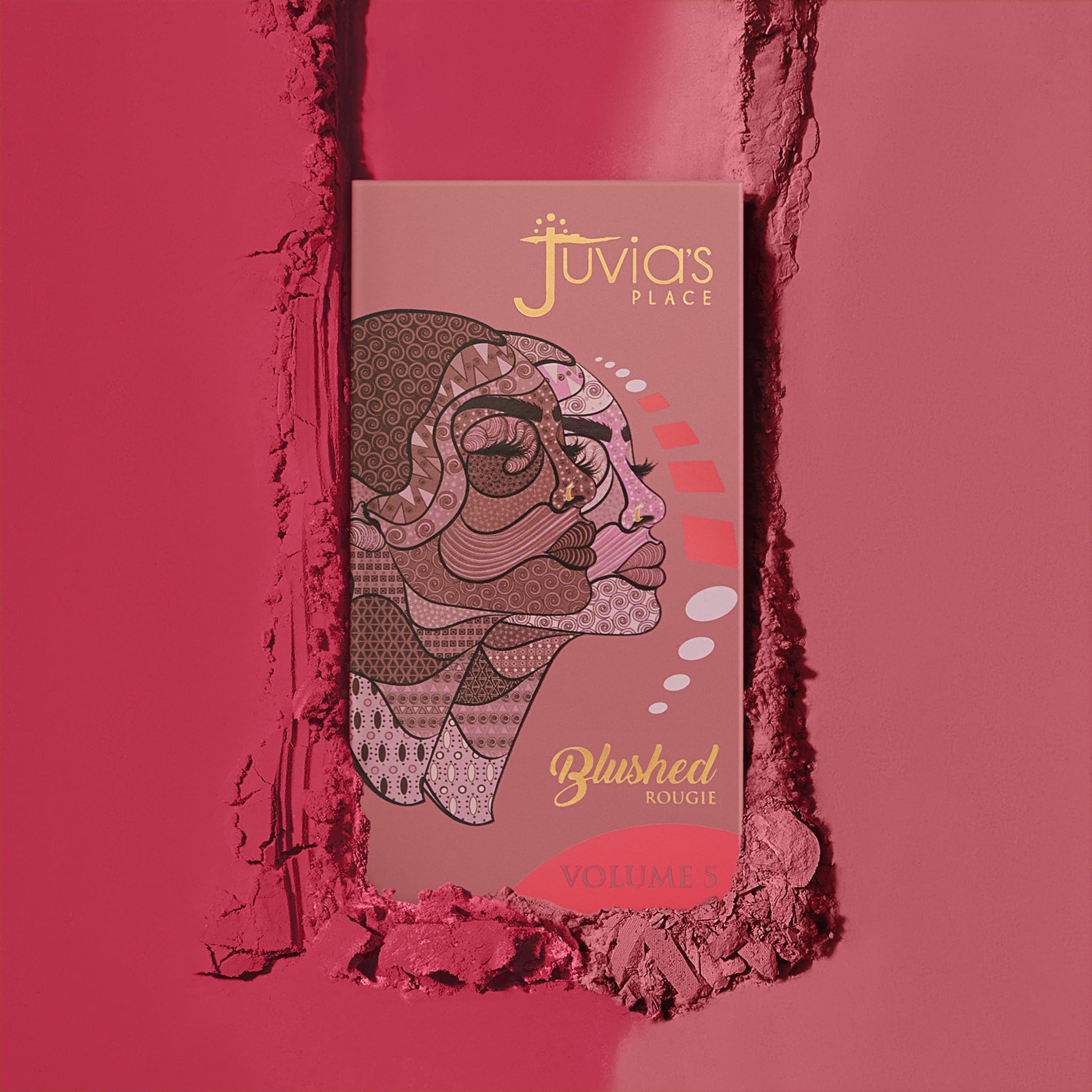 Juvia's Place Blushed Duo Blush Volume5 – Two-Tone, Buildable Pressed Mineral Powder for All Skin Tones