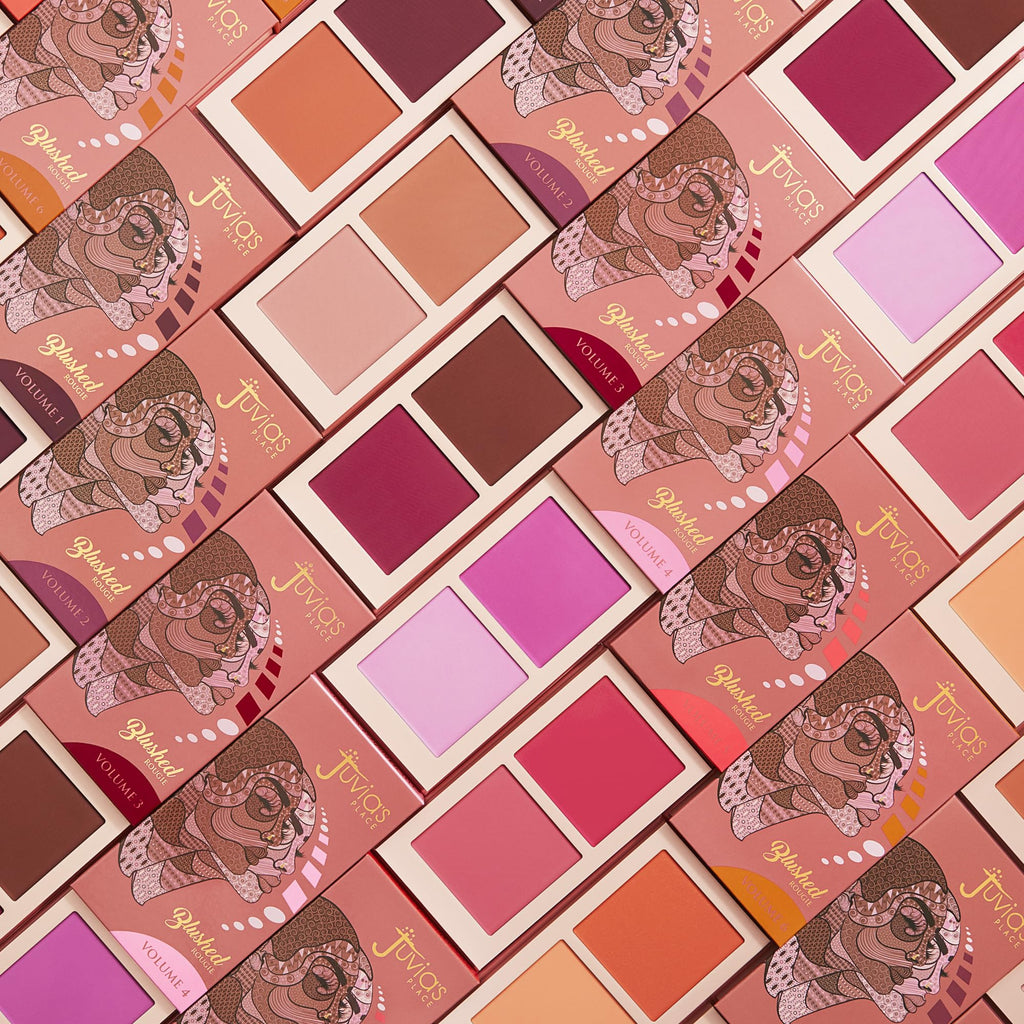 Juvia's Place Blushed Duo Blush - Two-Tone Buildable Mineral Powder for Rosy, Natural Cheeks - All Skin Tones - Volume 2