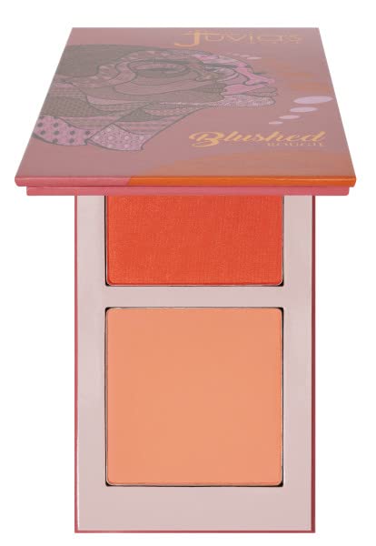 Juvia's Place Blushed Duo Blush Volume 6 – Radiant Two-Tone Pressed Mineral Blush for All Skin Tones