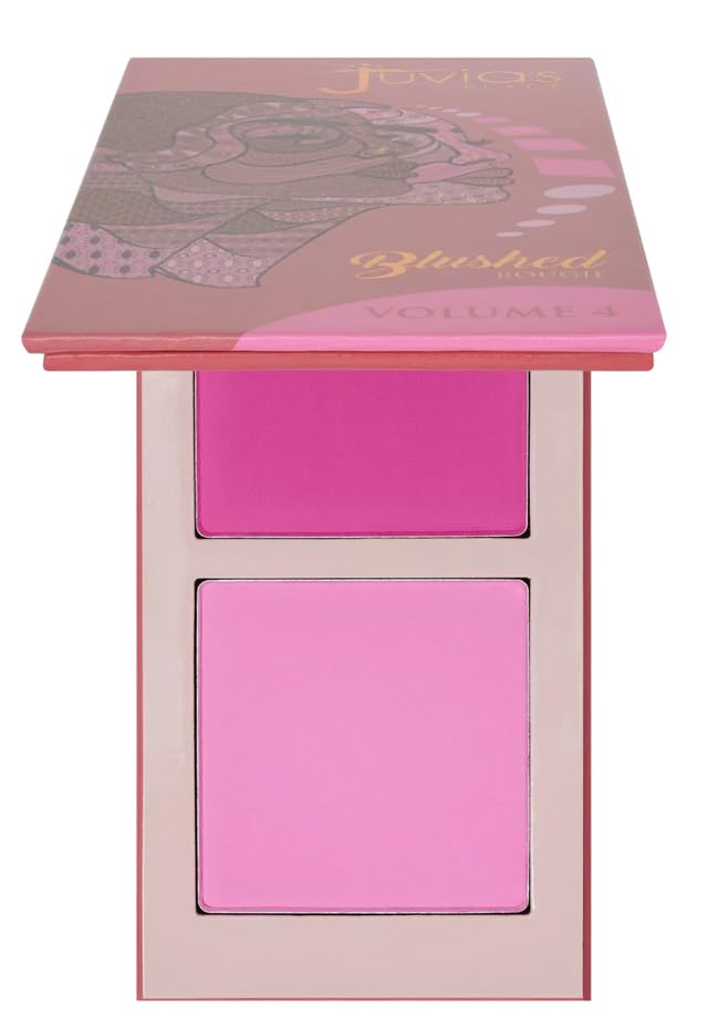 Juvia's Place Blushed Duo Blush Volume4 – Two-Tone Pigmented Mineral Powder for All Complexions