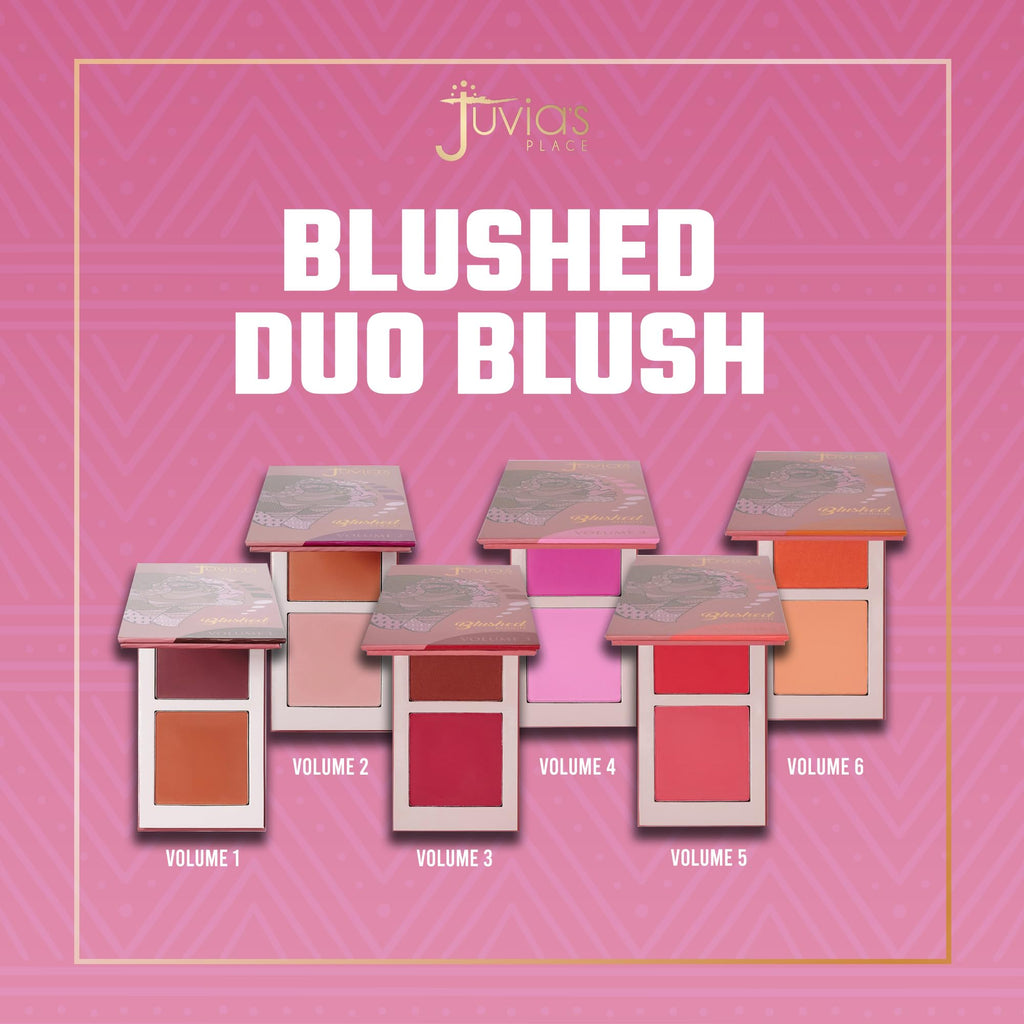 Juvia's Place Blushed Duo Blush Volume 3 – Two-Tone Pressed Mineral Powder