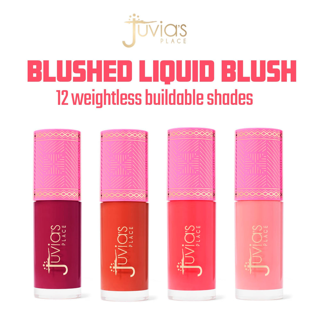 Juvia's Place Blushed Liquid Blush BarbieRose – Dewy Tint, Buildable Color, Long-Lasting Wear