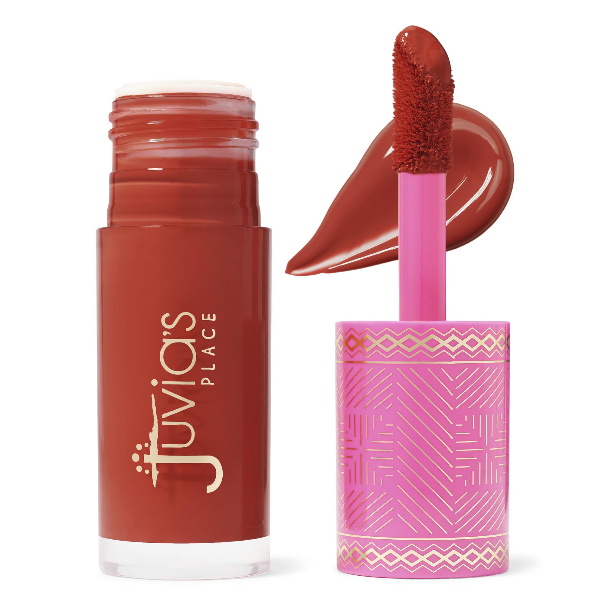 Juvia's Place Blushed Liquid Blush PerkyPoppy – Dewy Cheek Tint, Buildable Color