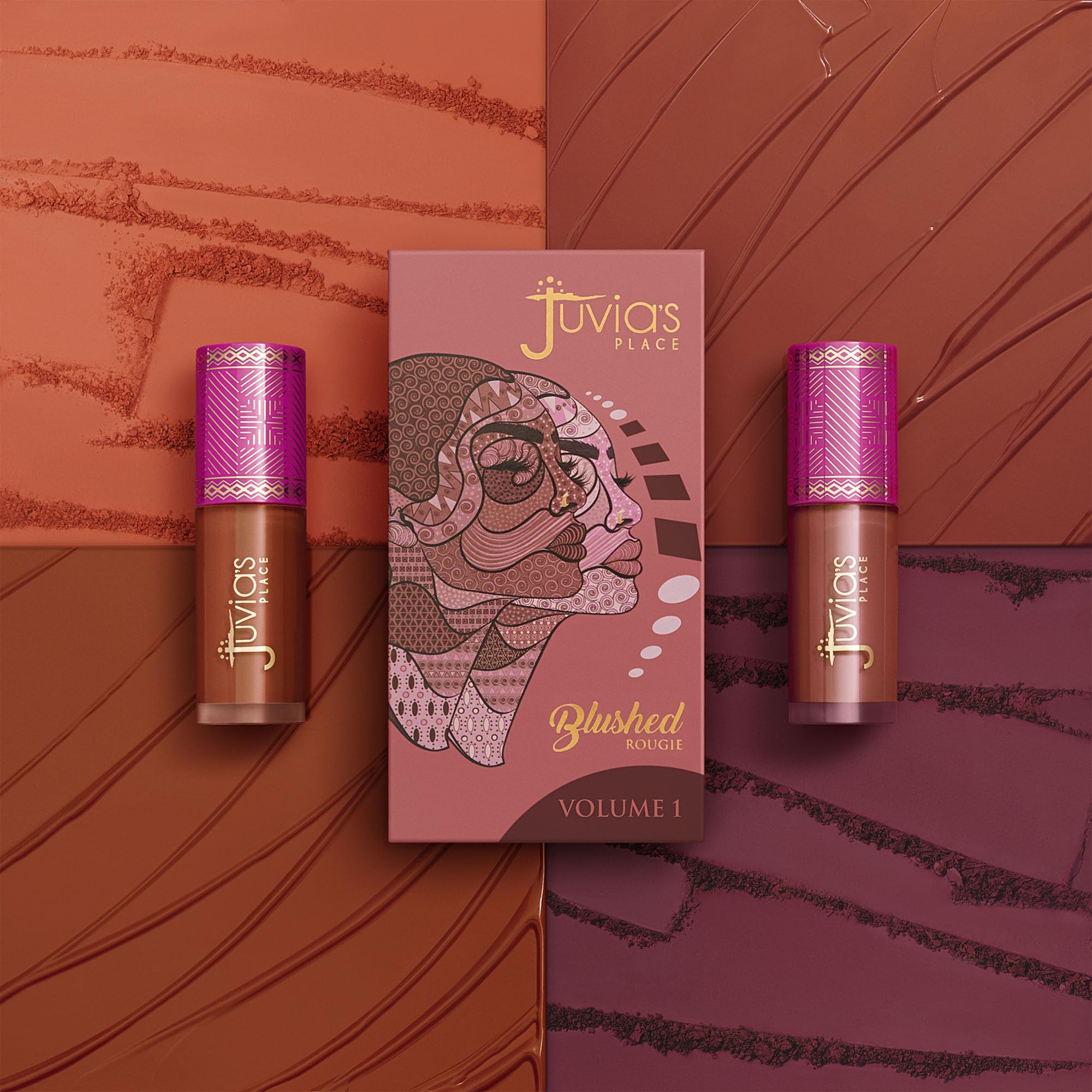 Juvia's Place Blushed Liquid Blush RoseyPosey – Dewy Tint Cheeks, Buildable Cream Blush