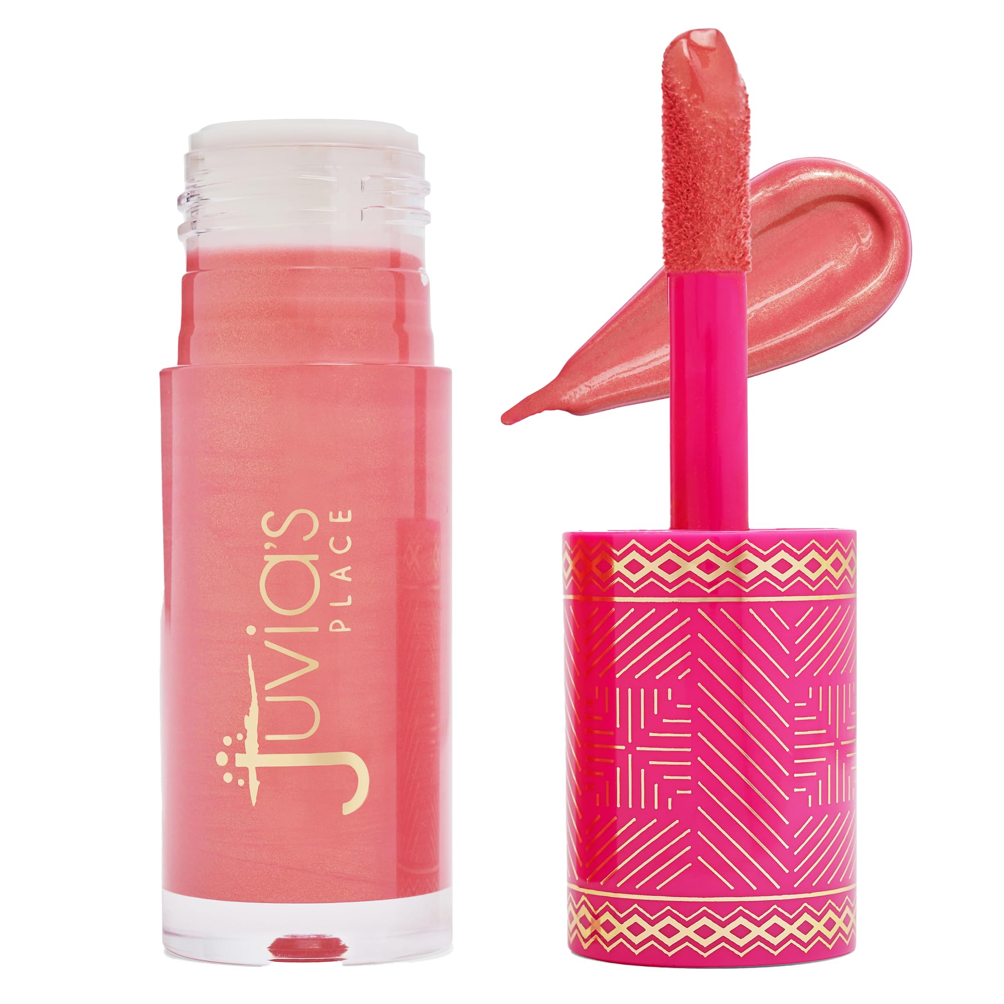 Juvia's Place Blushed Liquid BlushLighter – Soft Tulip Glow, Luminous Peachy-Pink Radiance