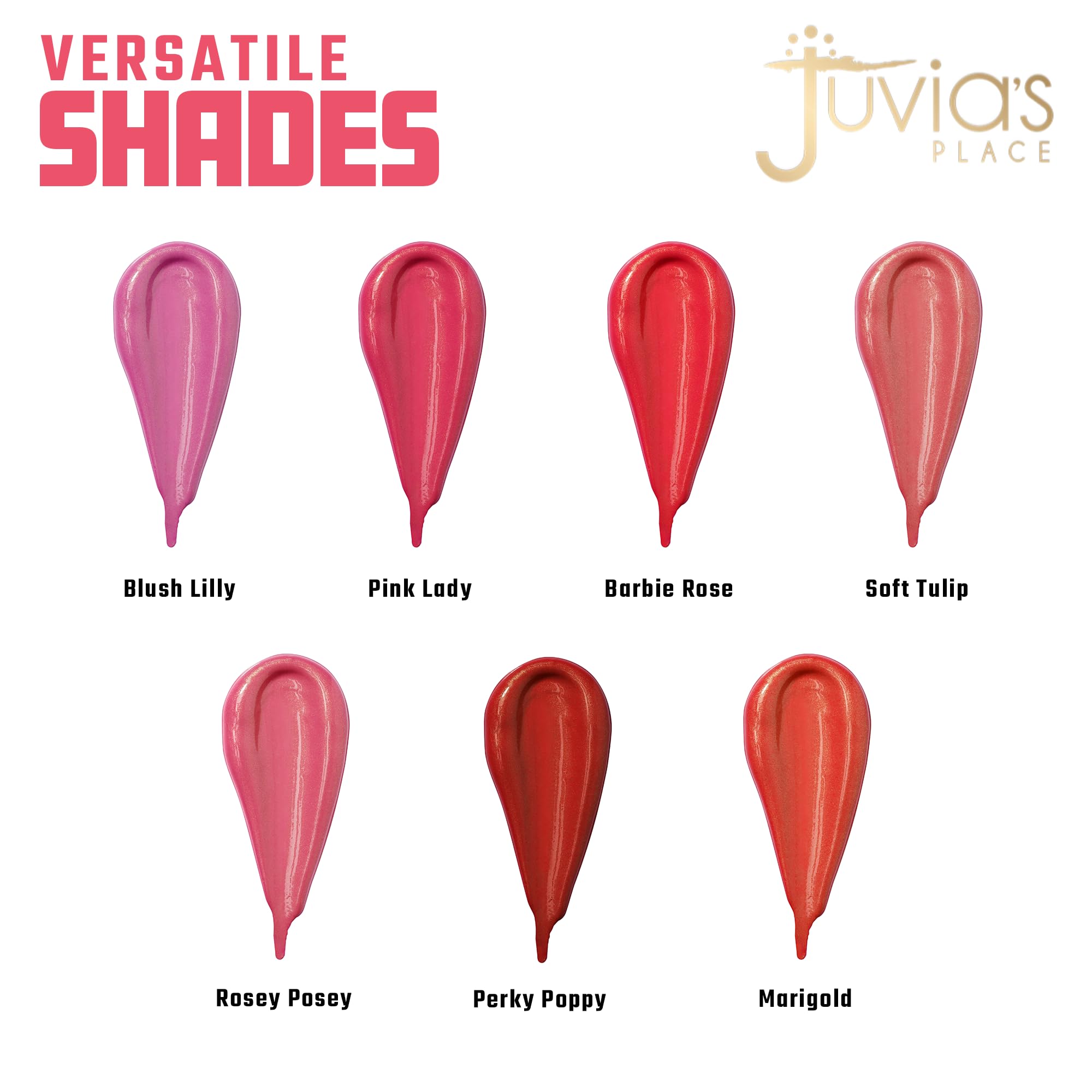 Juvia's Place Blushed Liquid BlushLighter – Soft Tulip Glow, Luminous Peachy-Pink Radiance