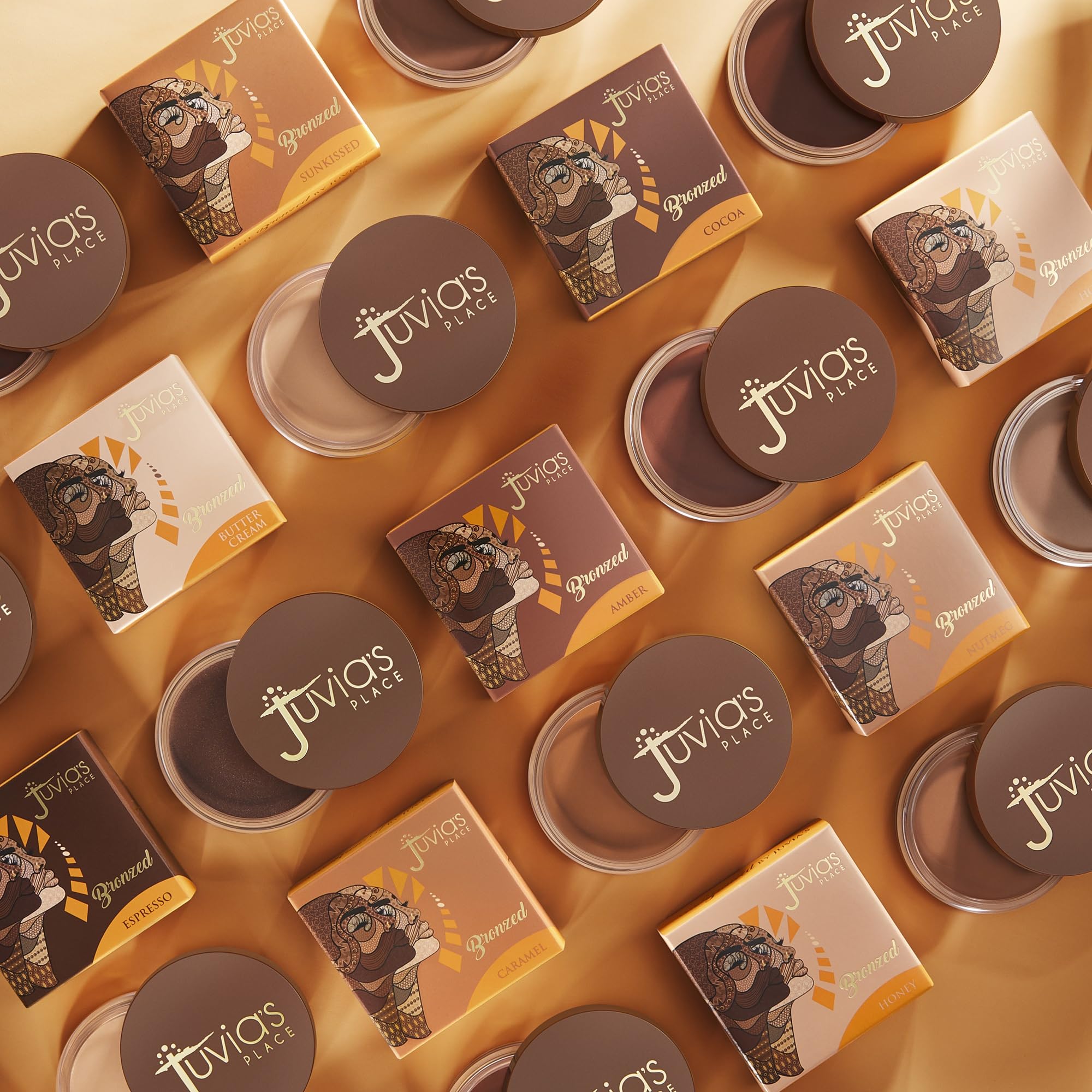 Juvia's Place Bronzed Cream Bronzer in Caramel – Buildable Cream Bronzer for Sun-Kissed Glow