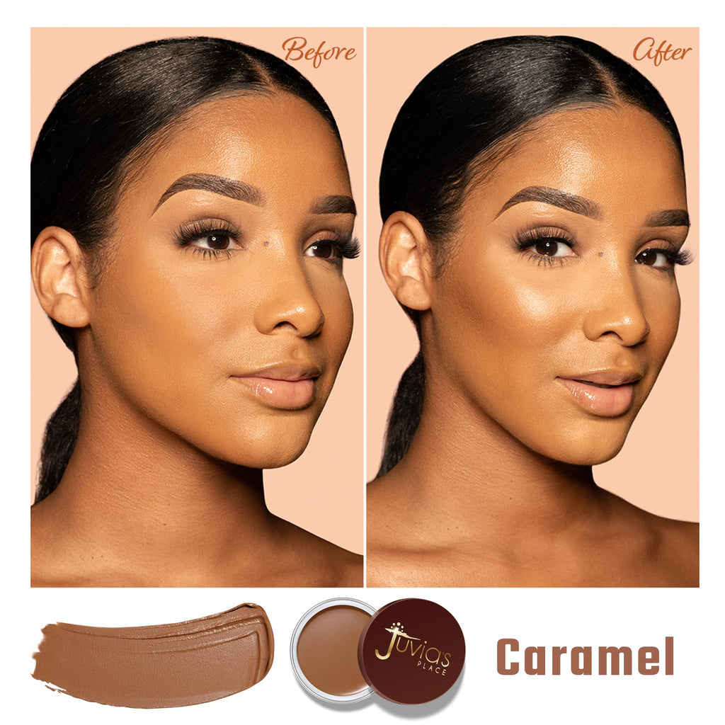 Juvia's Place Bronzed Cream Bronzer in Caramel – Buildable Cream Bronzer for Sun-Kissed Glow