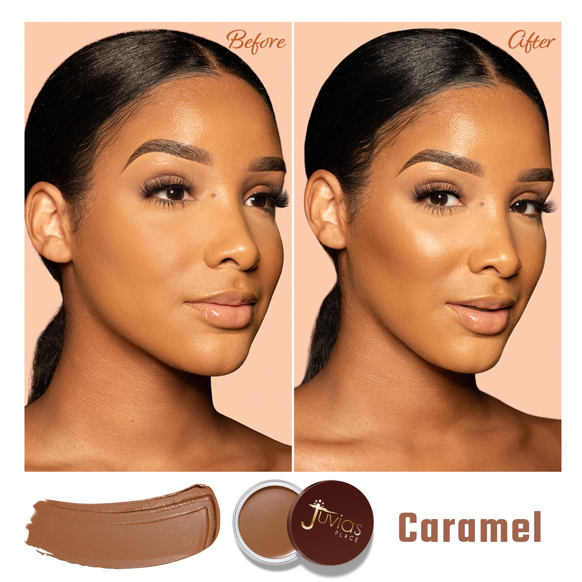 Juvia's Place Bronzed Cream Bronzer in Caramel – Buildable Cream Bronzer for Sun-Kissed Glow