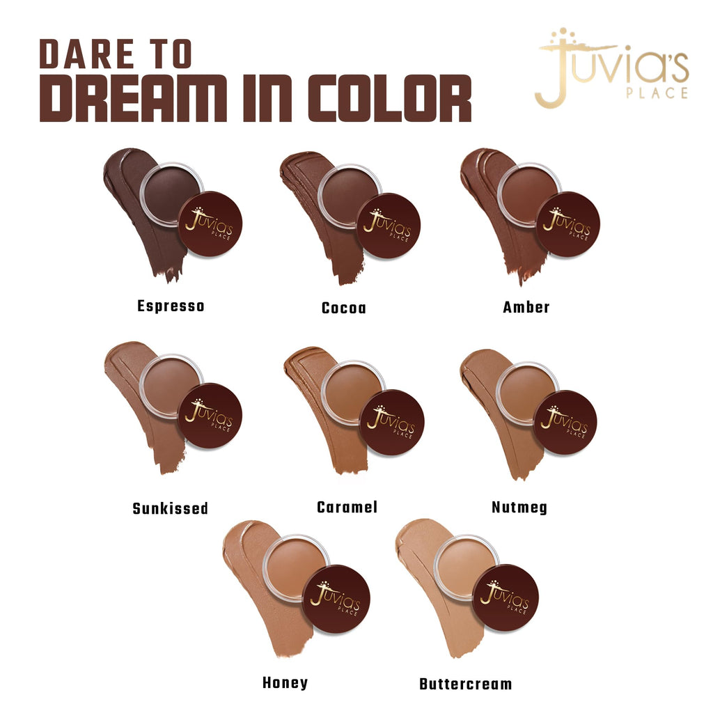 Juvia's Place Bronzed Cream Bronzer in Caramel – Buildable Cream Bronzer for Sun-Kissed Glow
