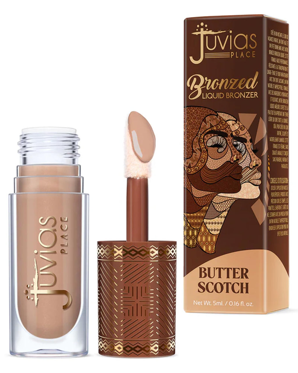 Juvia’s Place Bronzed Liquid Bronzer – Butterscotch | Buildable, Silk-Blend, Easy to Apply
