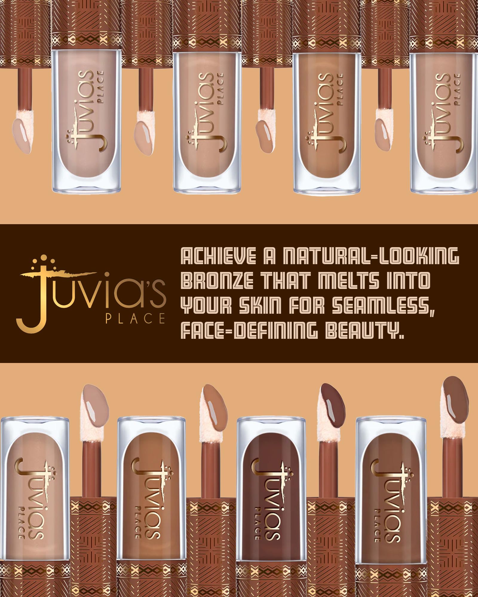 Juvia’s Place Bronzed Liquid Bronzer – Butterscotch | Buildable, Silk-Blend, Easy to Apply
