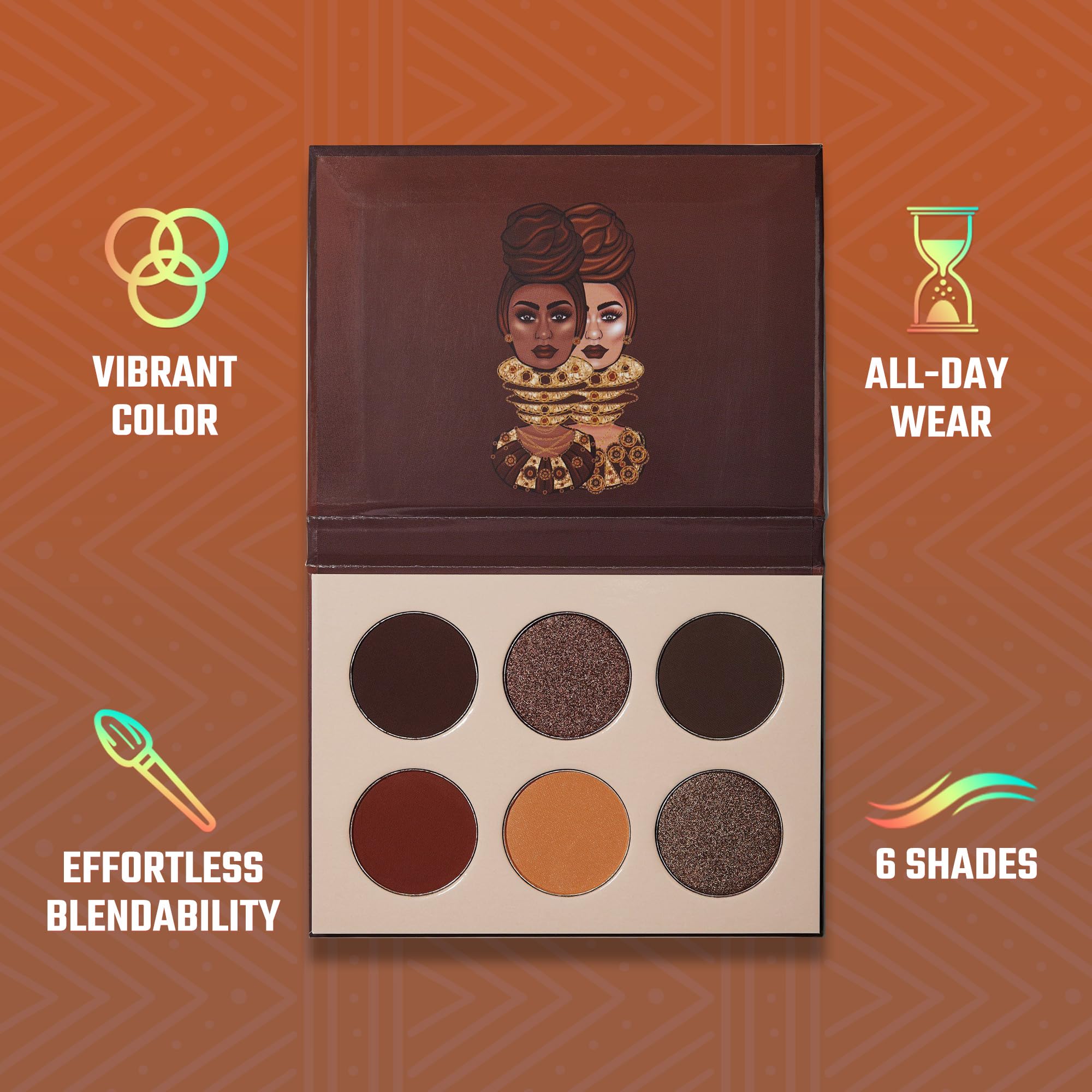 Juvia's Place The Chocolates Palette – Rich Tan & Auburn Shades (Shades of 6)