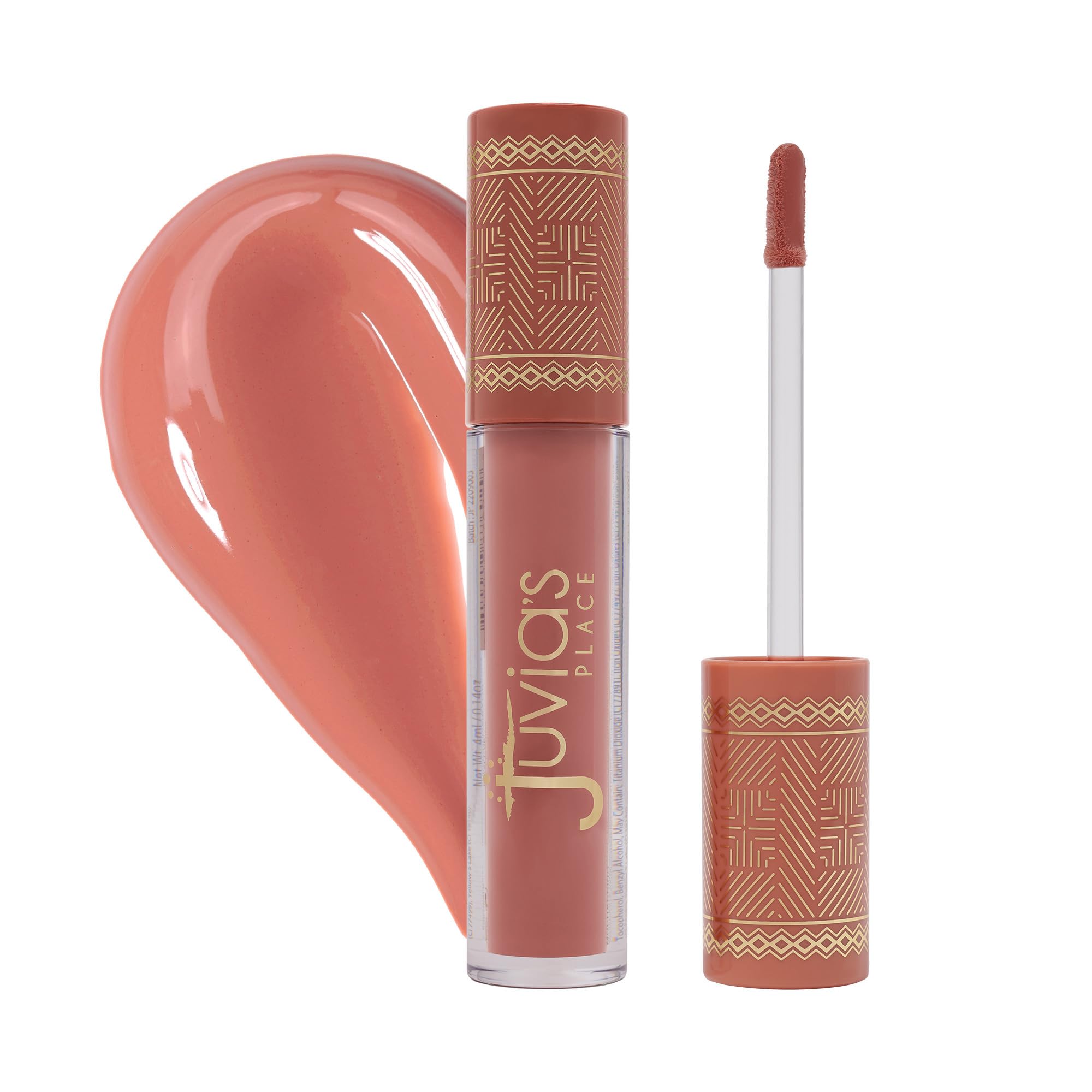 Juvia's Place Coffee Shop Lip Gloss – Butterscotch | Hydrating Butter Lip Gloss with Glass-Like Shine