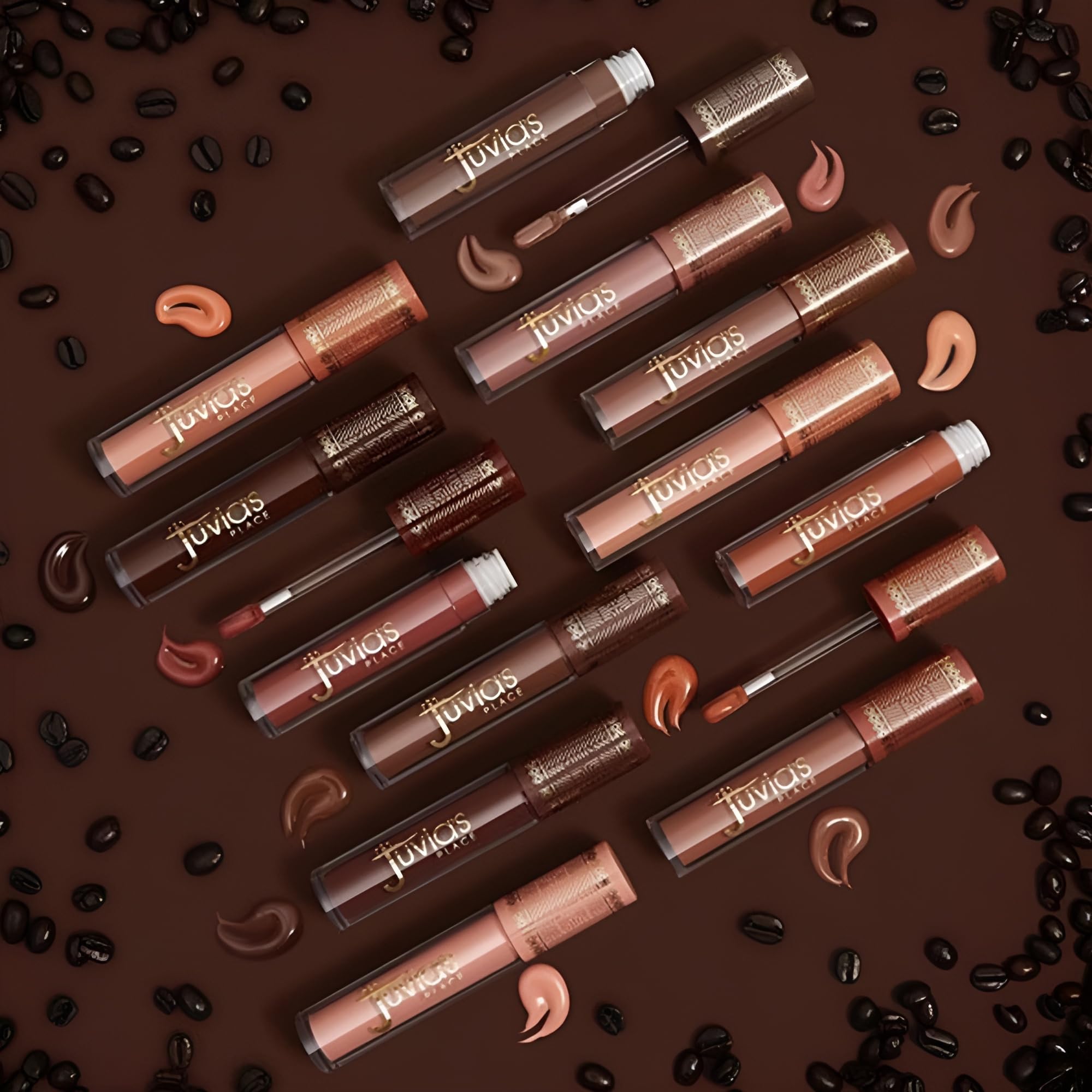 Juvia's Place Coffee Shop Lip Gloss – Butterscotch | Hydrating Butter Lip Gloss with Glass-Like Shine