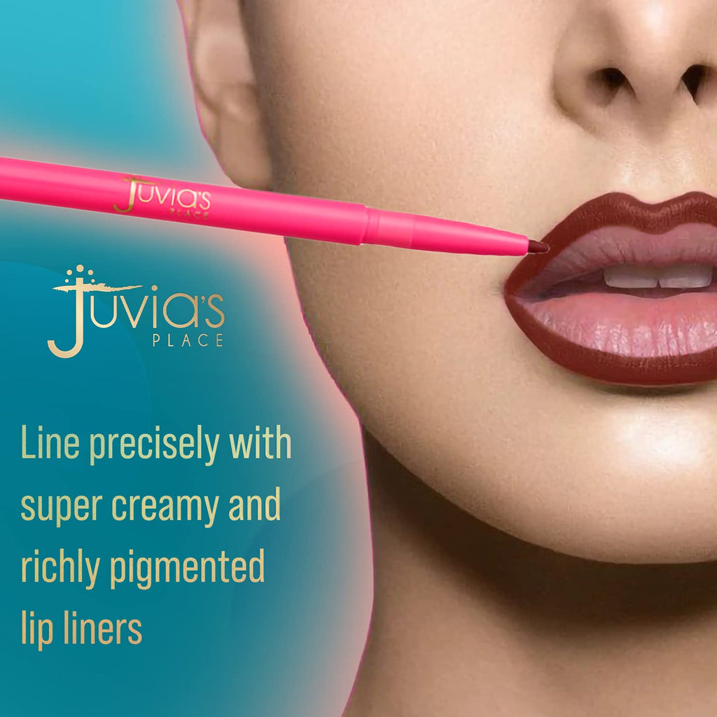 Juvia's Place Coffee Shop Luxe Lip Liner Brownie | Long-Lasting Matte Lip Pencil