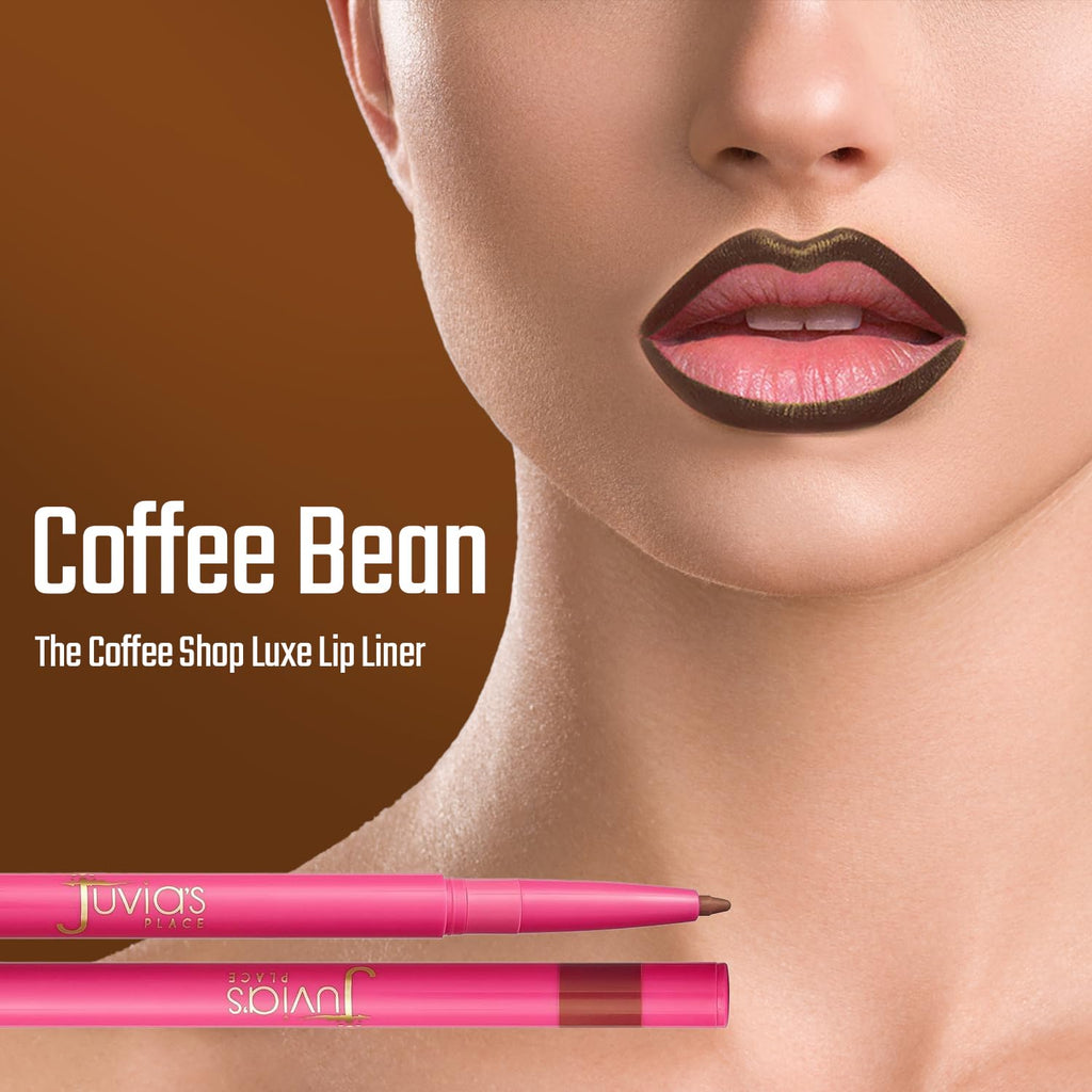Juvia's Place Coffee Shop Luxe Lip Liner in Coffee Bean – Colorstay Matte Finish Lip Pencil
