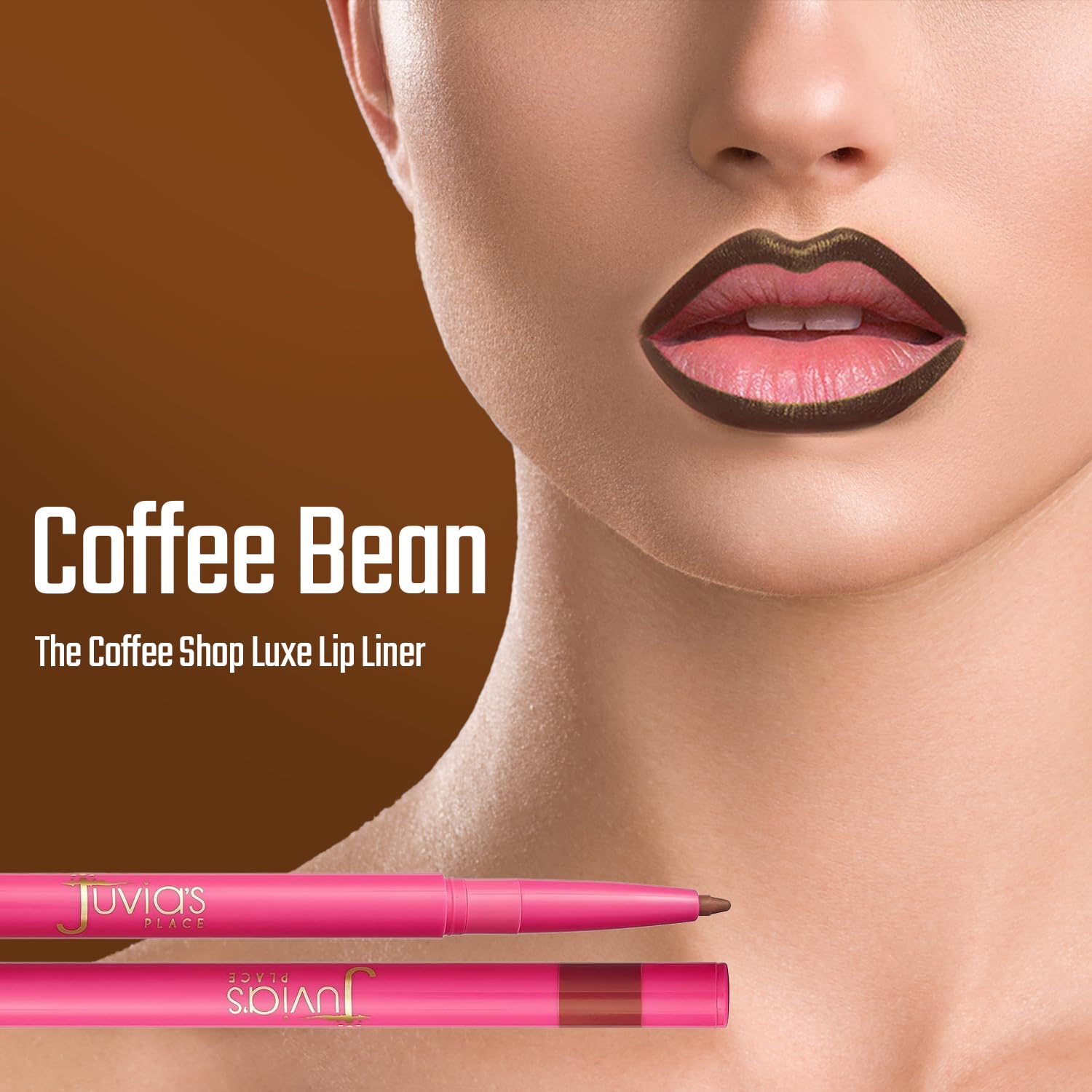 Juvia's Place Coffee Shop Luxe Lip Liner in Coffee Bean – Colorstay Matte Finish Lip Pencil