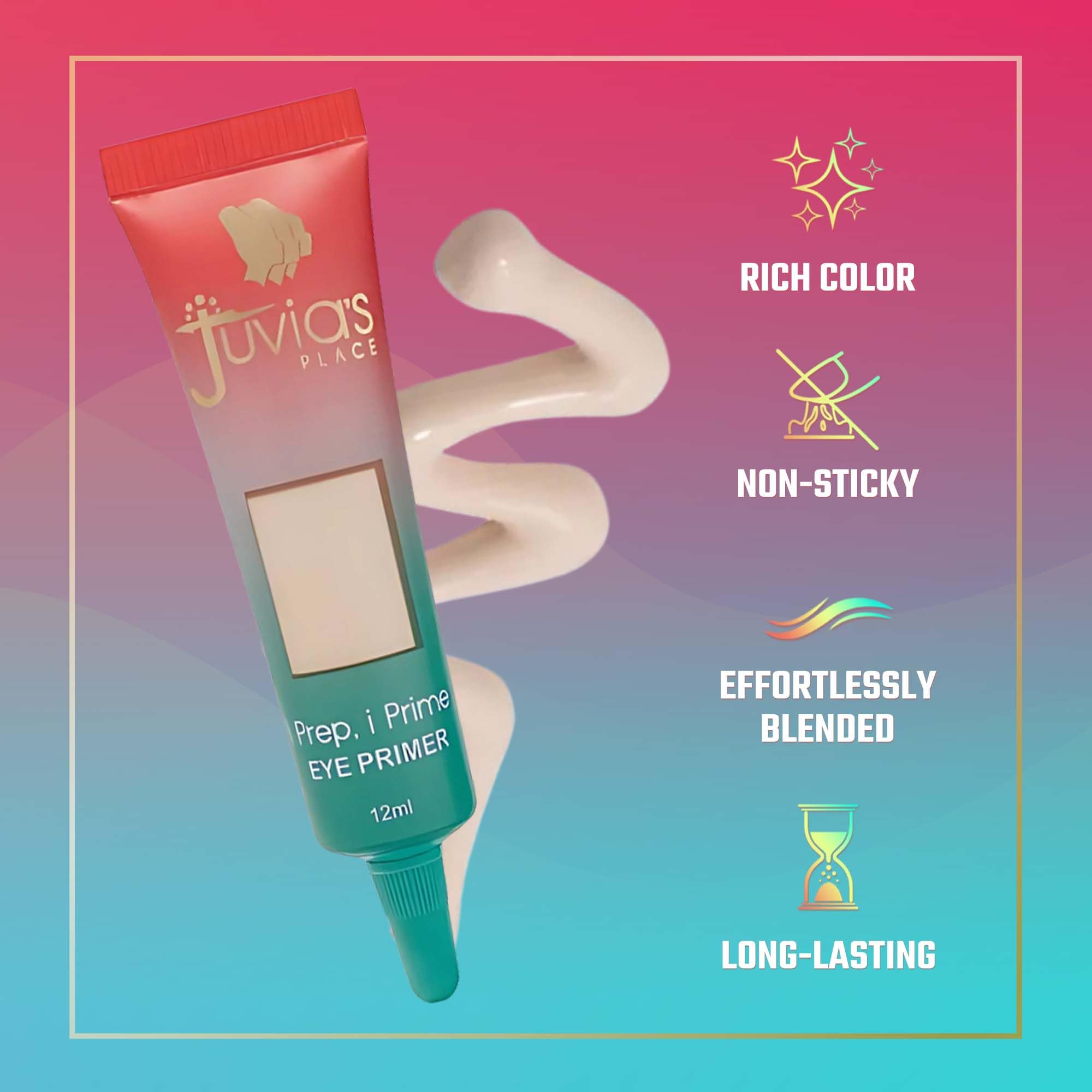 Juvia's Place i Prep, i Prime Eyeshadow Primer – Milky White | Long-Wearing, Crease-Free Base