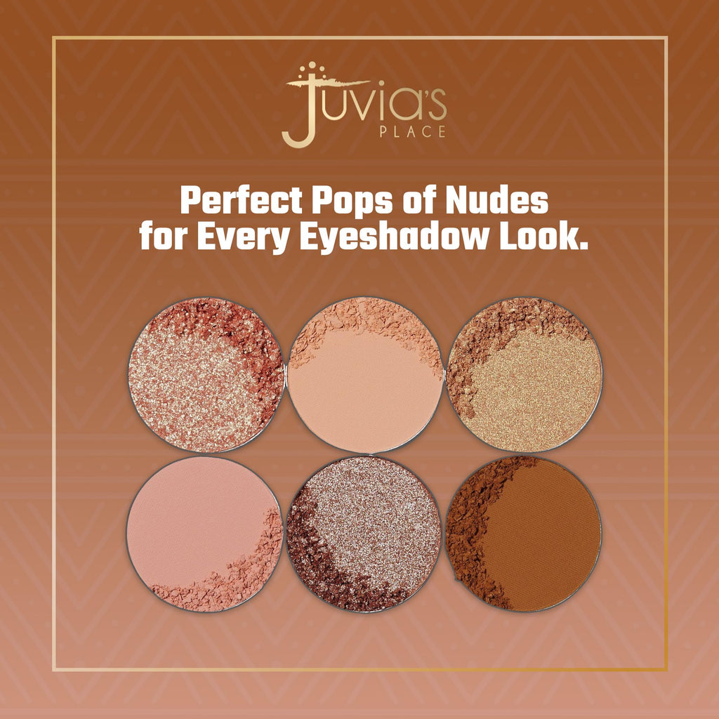 Juvia's Place Palette The Nudes - Neutral Hues, Matte & Shimmer Eyeshadows (Pressed) | Shades of 6
