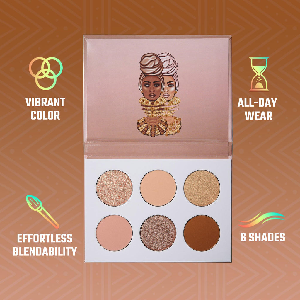 Juvia's Place Palette The Nudes - Neutral Hues, Matte & Shimmer Eyeshadows (Pressed) | Shades of 6