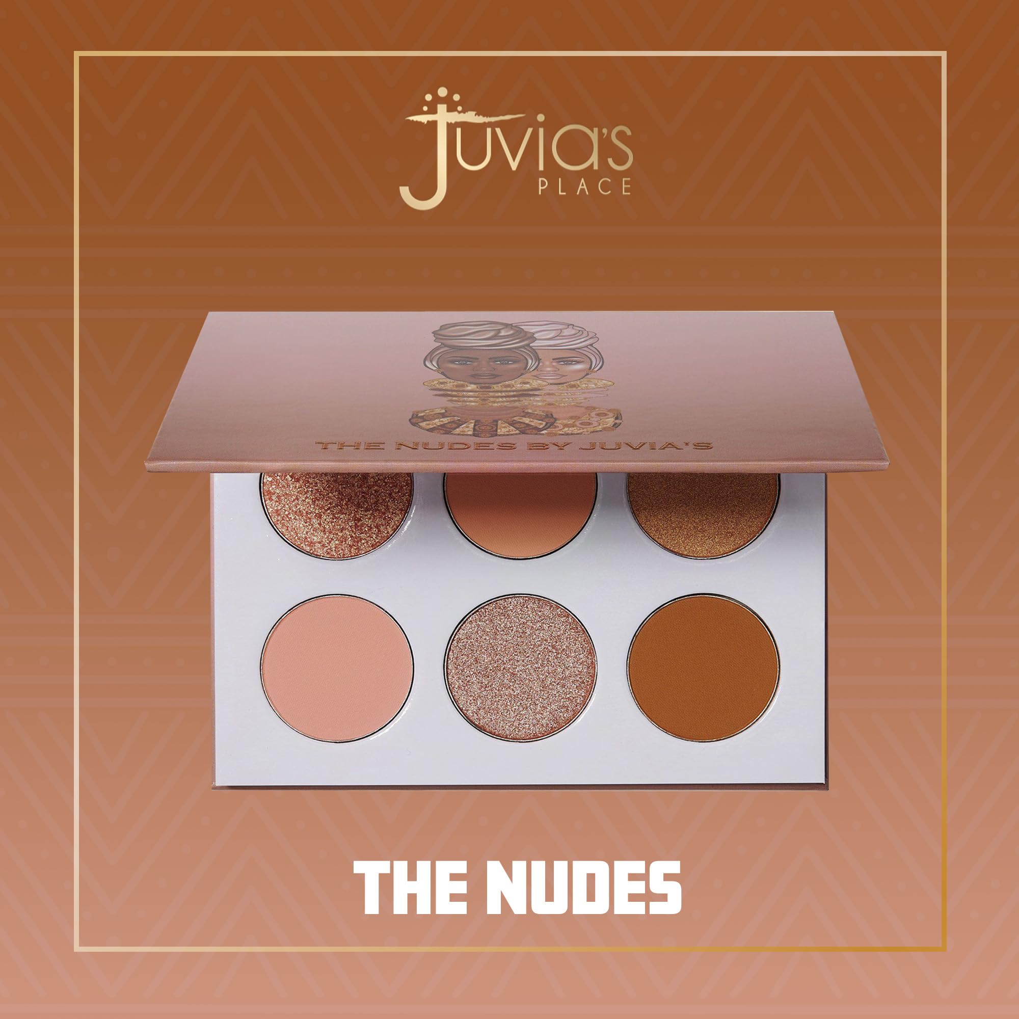 Juvia's Place Palette The Nudes - Neutral Hues, Matte & Shimmer Eyeshadows (Pressed) | Shades of 6