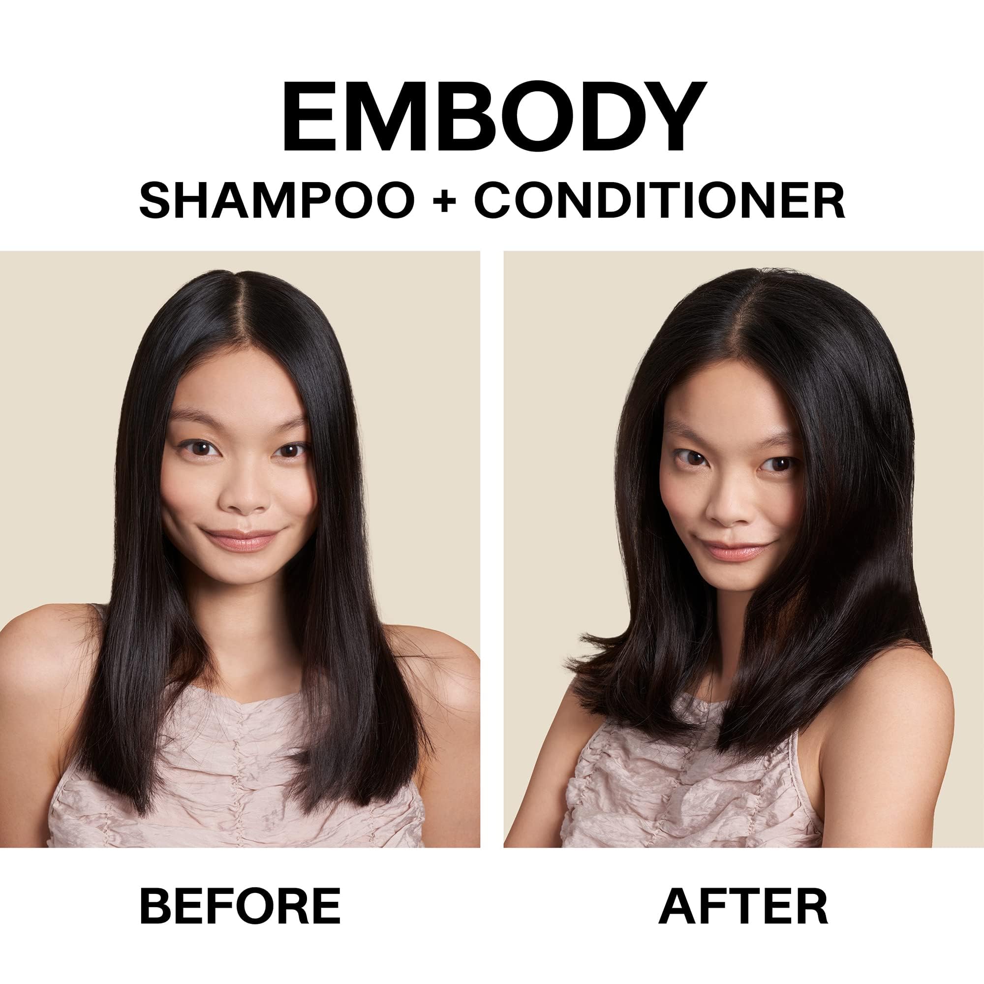 JVN Embody Volumizing Shampoo & Conditioner Set — Color-Safe, Clarifying for Fuller, Shiny Hair