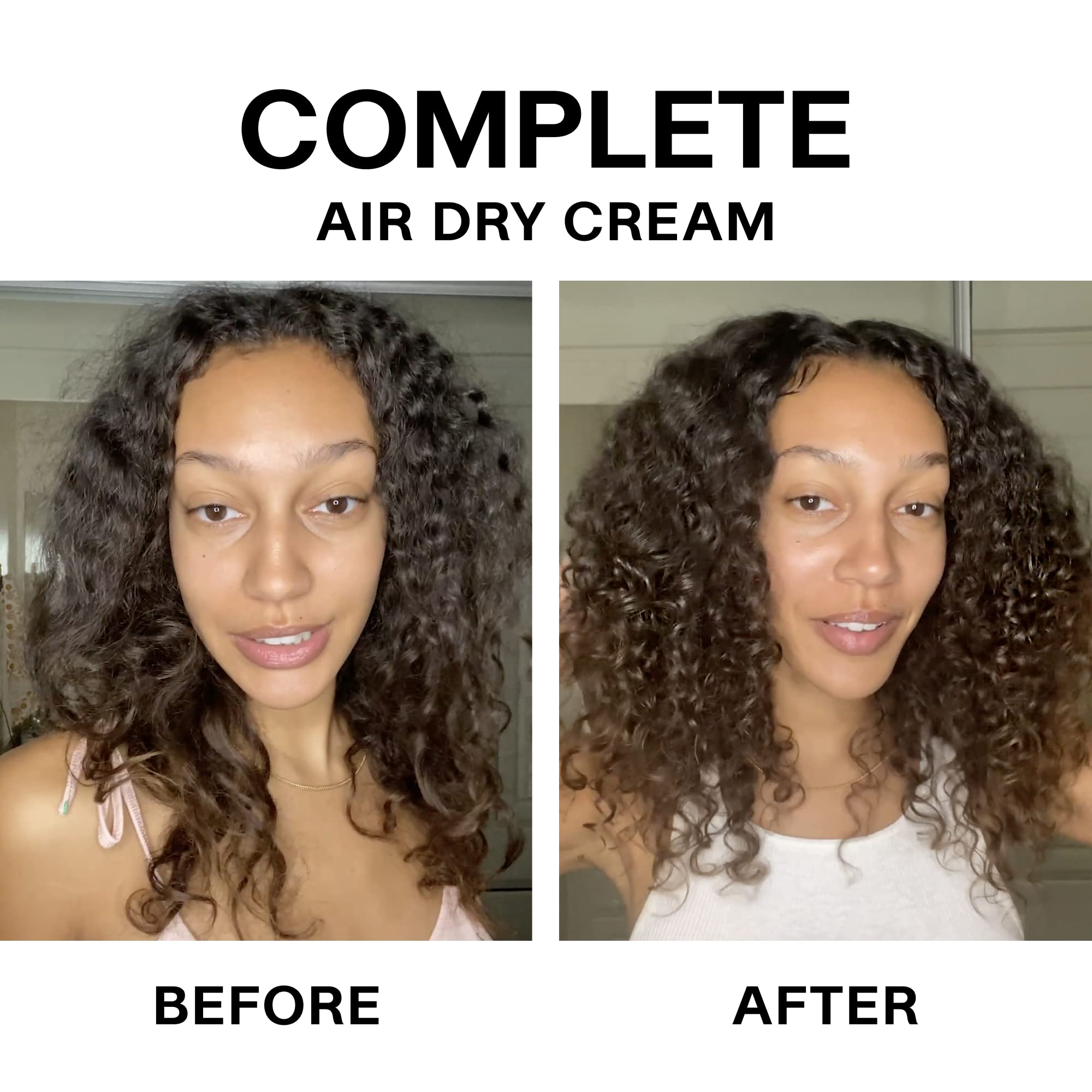 JVN No Heat Complete Air Dry Cream – 5 oz, Silicone-Free Curl & Wave Smoothing
