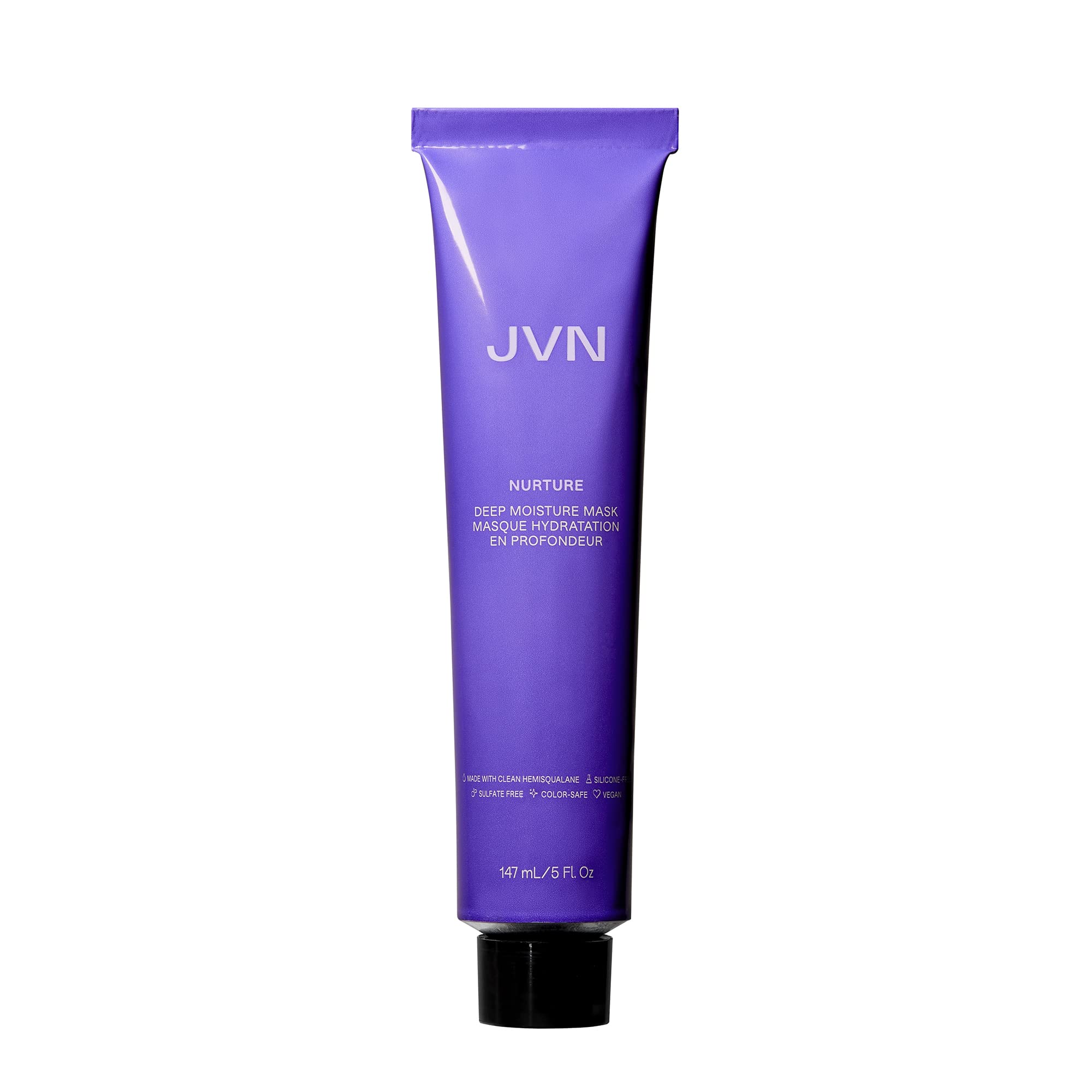 JVN Nurture Deep Moisture Mask – Hydrating Hair Treatment, All Hair Types, Sulfate Free (5 oz)