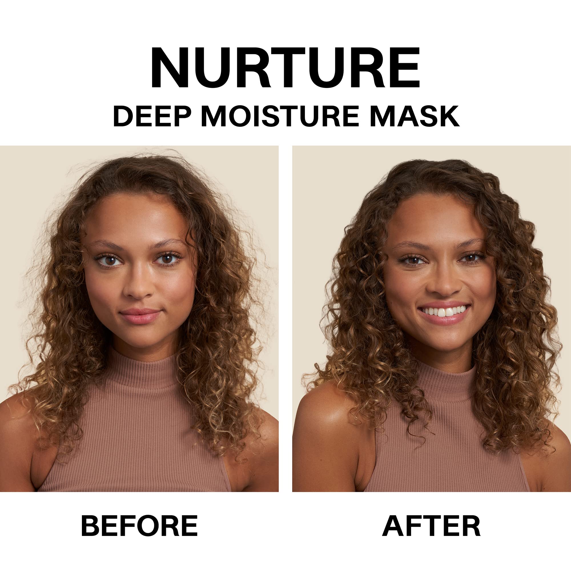 JVN Nurture Deep Moisture Mask – Hydrating Hair Treatment, All Hair Types, Sulfate Free (5 oz)